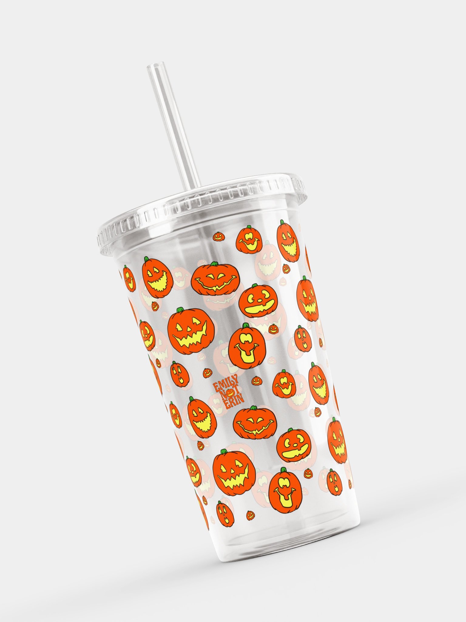 Punkins Double Wall Clear Plastic Tumbler product image (16)