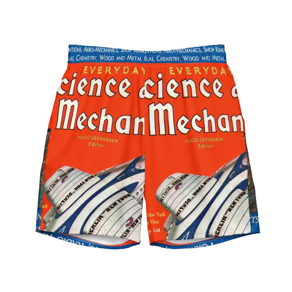 Retro Aero-Mechanics Swim Trunks product image (4)