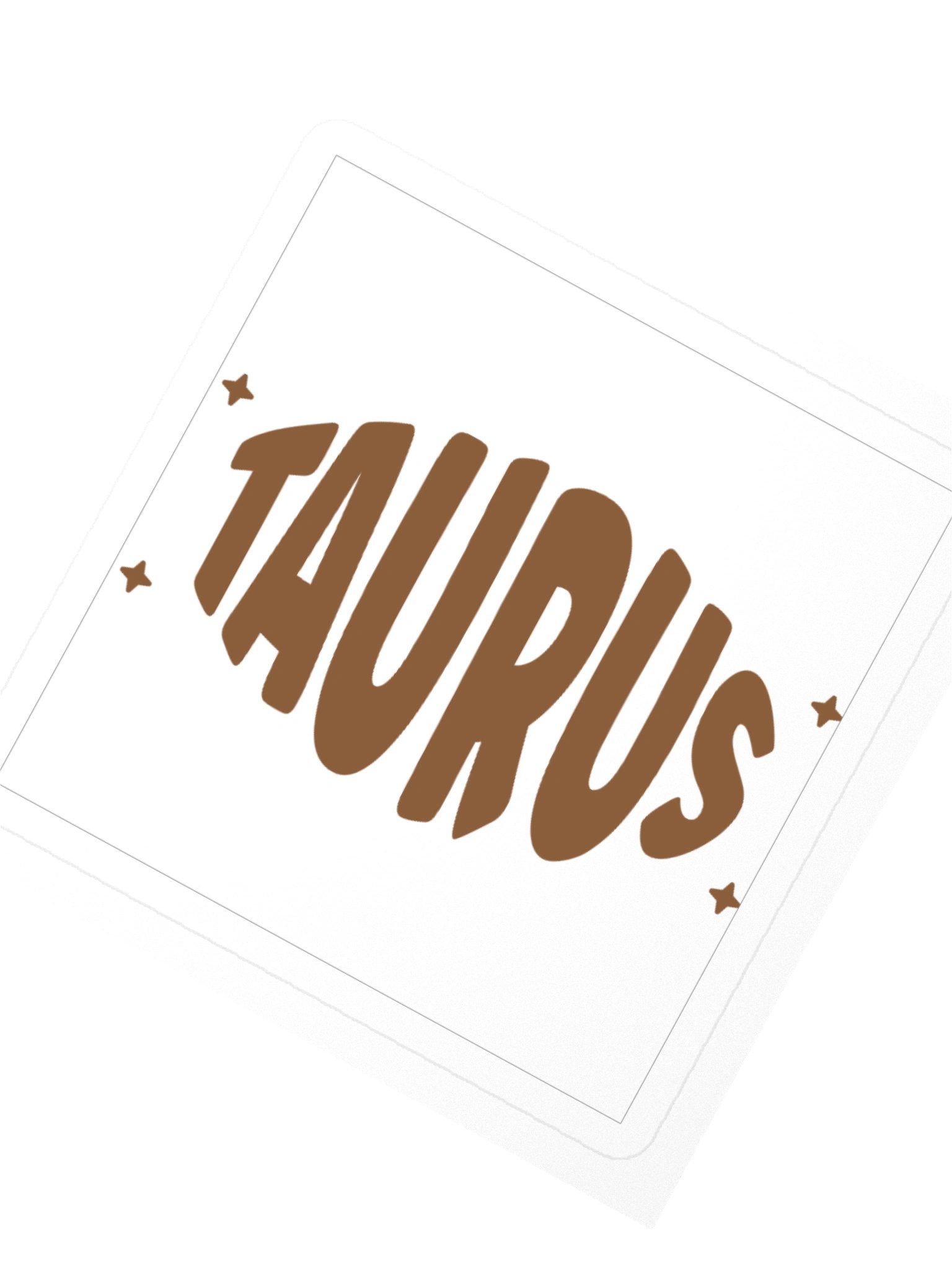 Taurus Zodiac Sticker — Bold Wordmark Design product image (2)