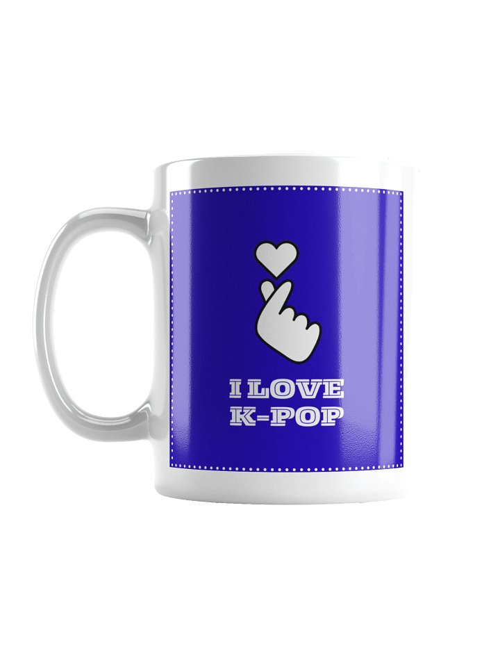 K-POP South Korean finger heart symbol mug product image (1)