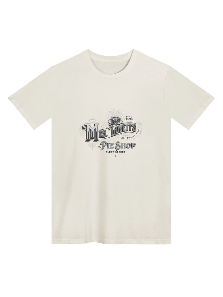 Mrs. Lovett’s Pie Shop T-Shirt – AS Colour Unisex Premium Tee for Sweeney Todd & Broadway Fans product image (1)