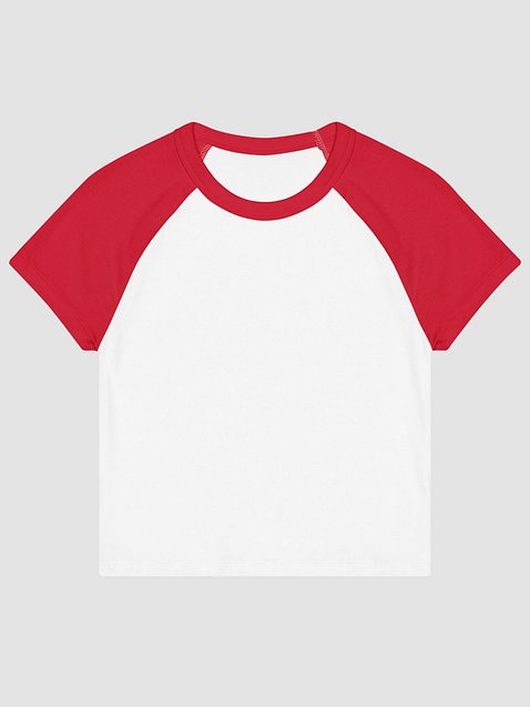 Photo showing Bella+Canvas Women's Micro Rib Raglan Baby Tee