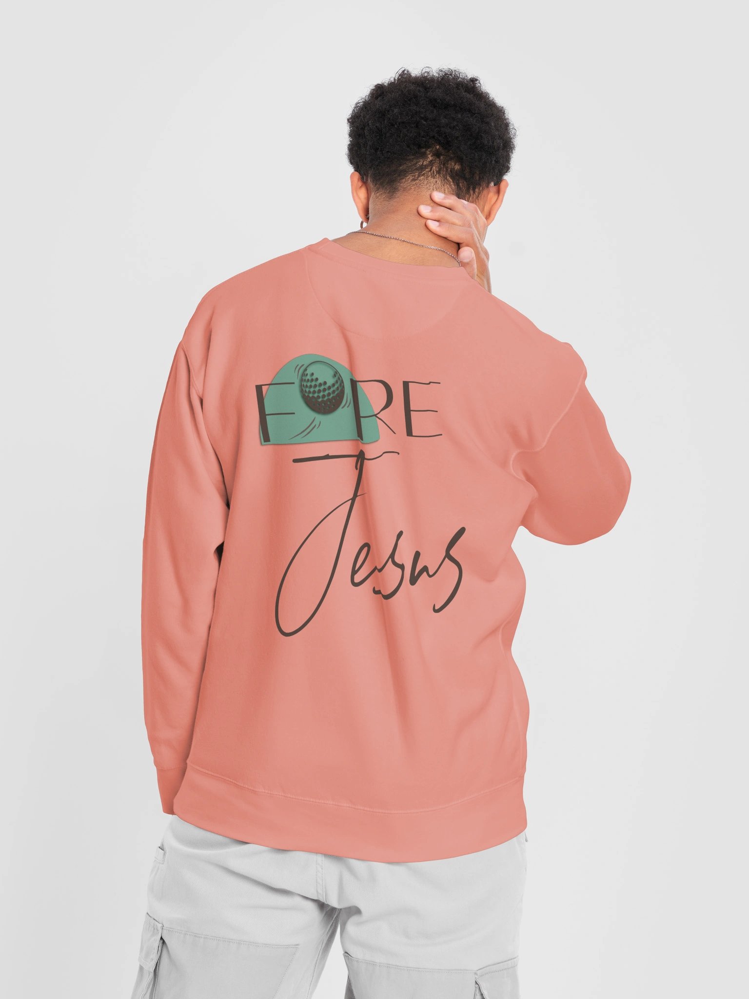 Fore Jesus | Romans 8:31 Golf Sweatshirt product image (11)