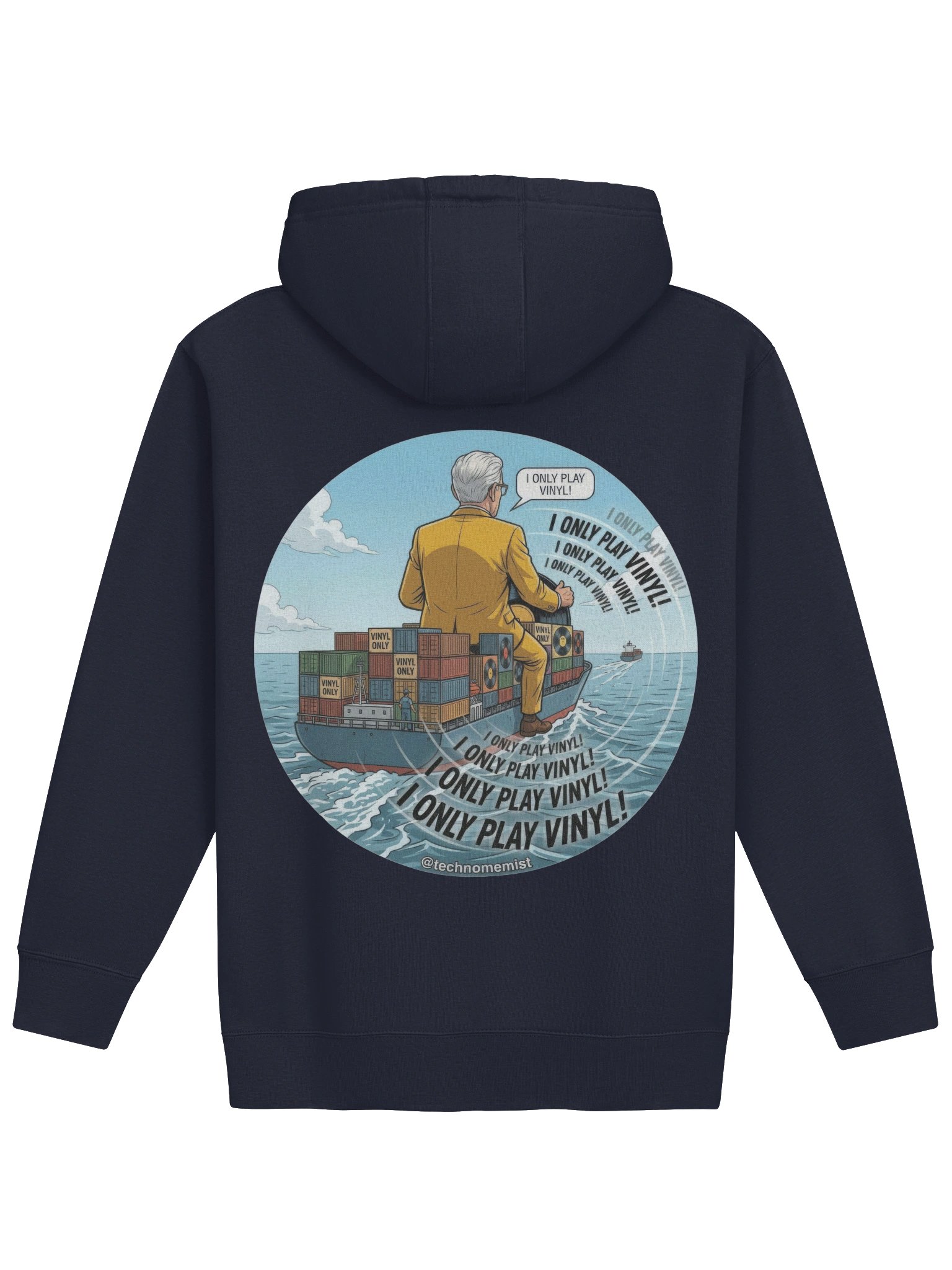 I Only Play Vinyl Hoodie product image (2)