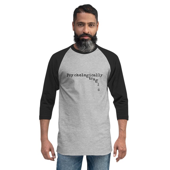 RAGLAN T-SHIRT - PSYCHOLOGICALLY TRAGIC product image (1)