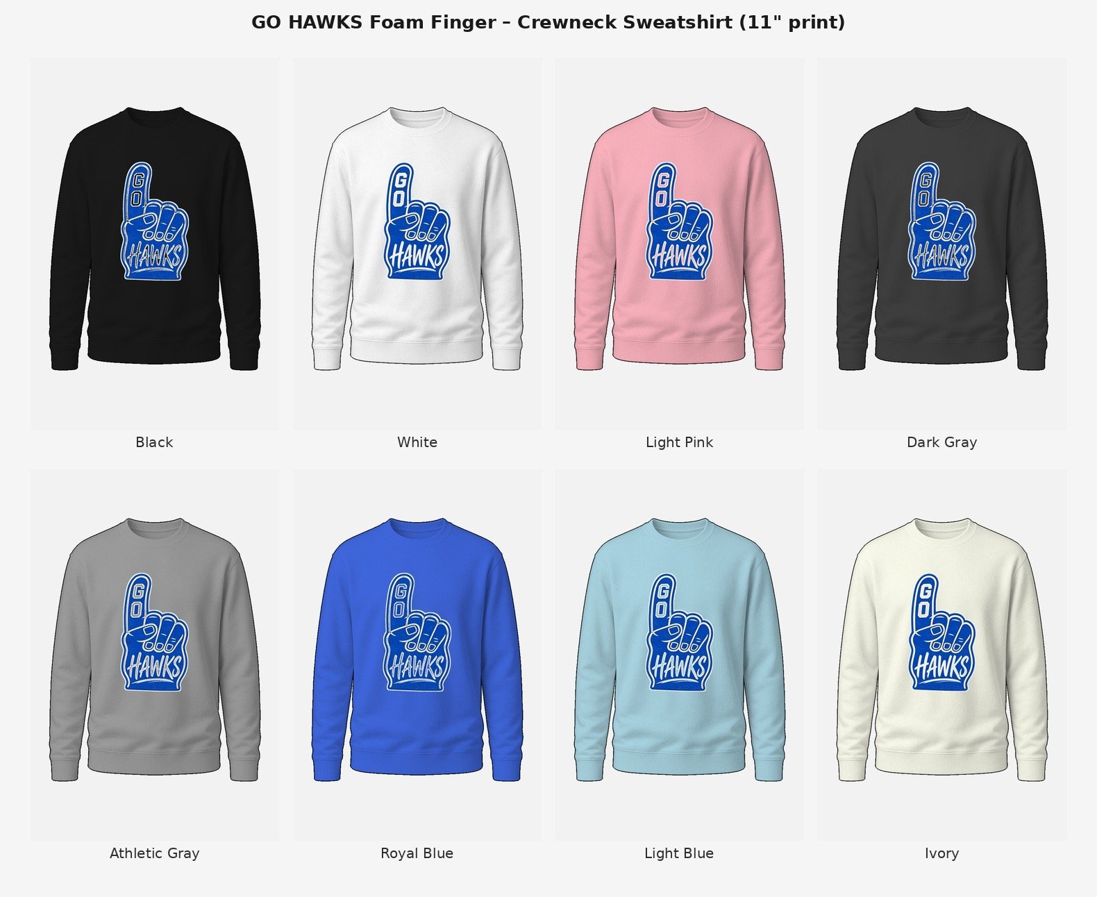 Hawks Foam Finger Sweatshirt product image (1)