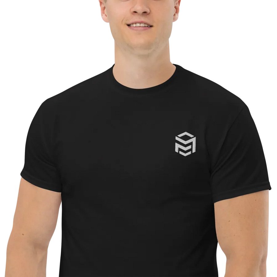 MathManEU Logo T-Shirt - Embroidered (White) product image (11)