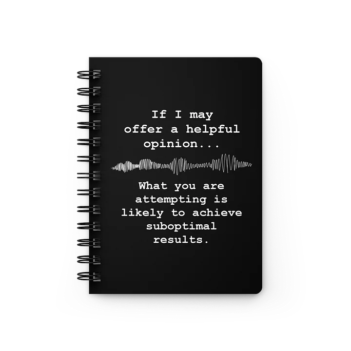 Suboptimal Results Quote Book (spiralbound) product image (1)