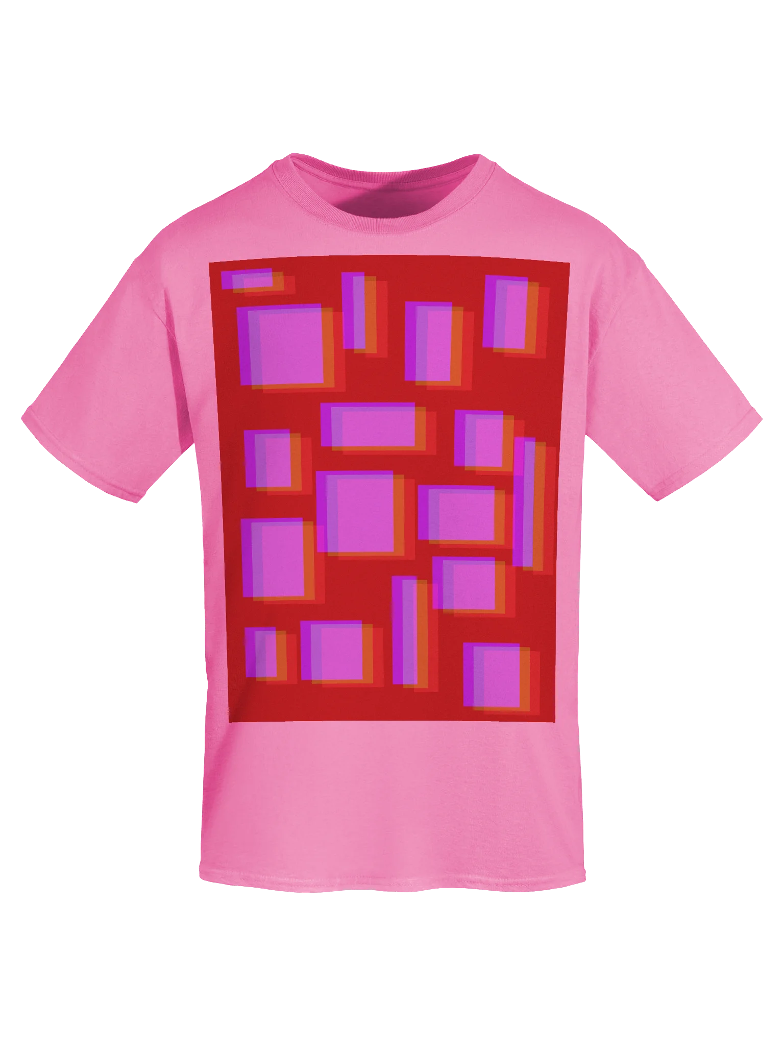Vibrant Layered Rectangles T-Shirt product image (7)