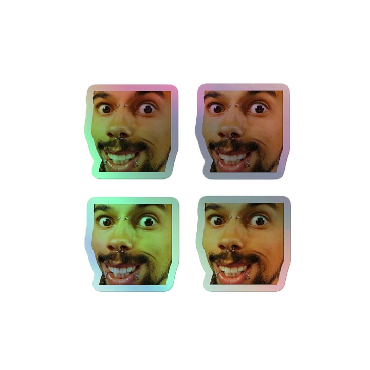 Holographic Sticker of The Face product image (2)