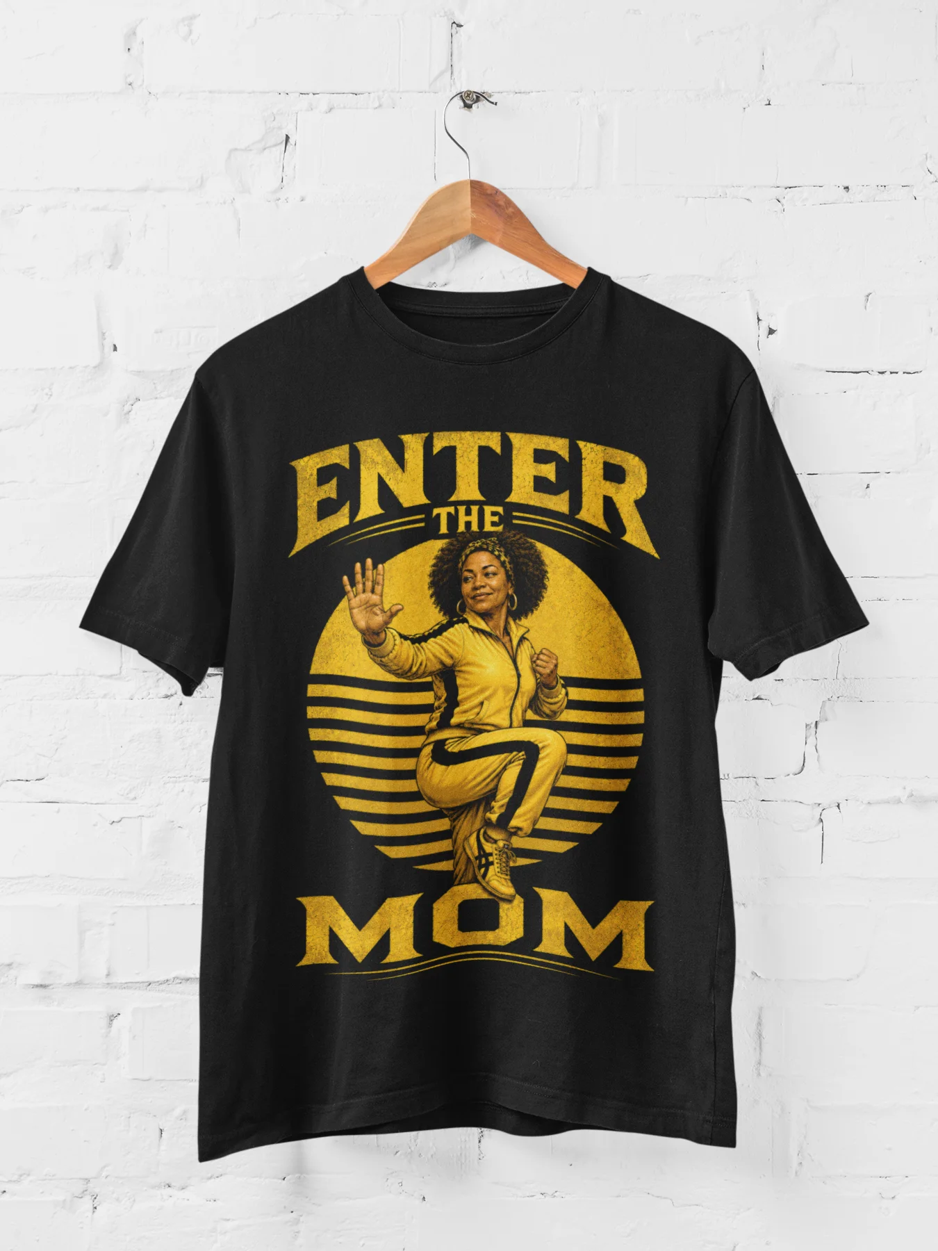 Funny Retro Kung Fu Mom Tee product image (1)