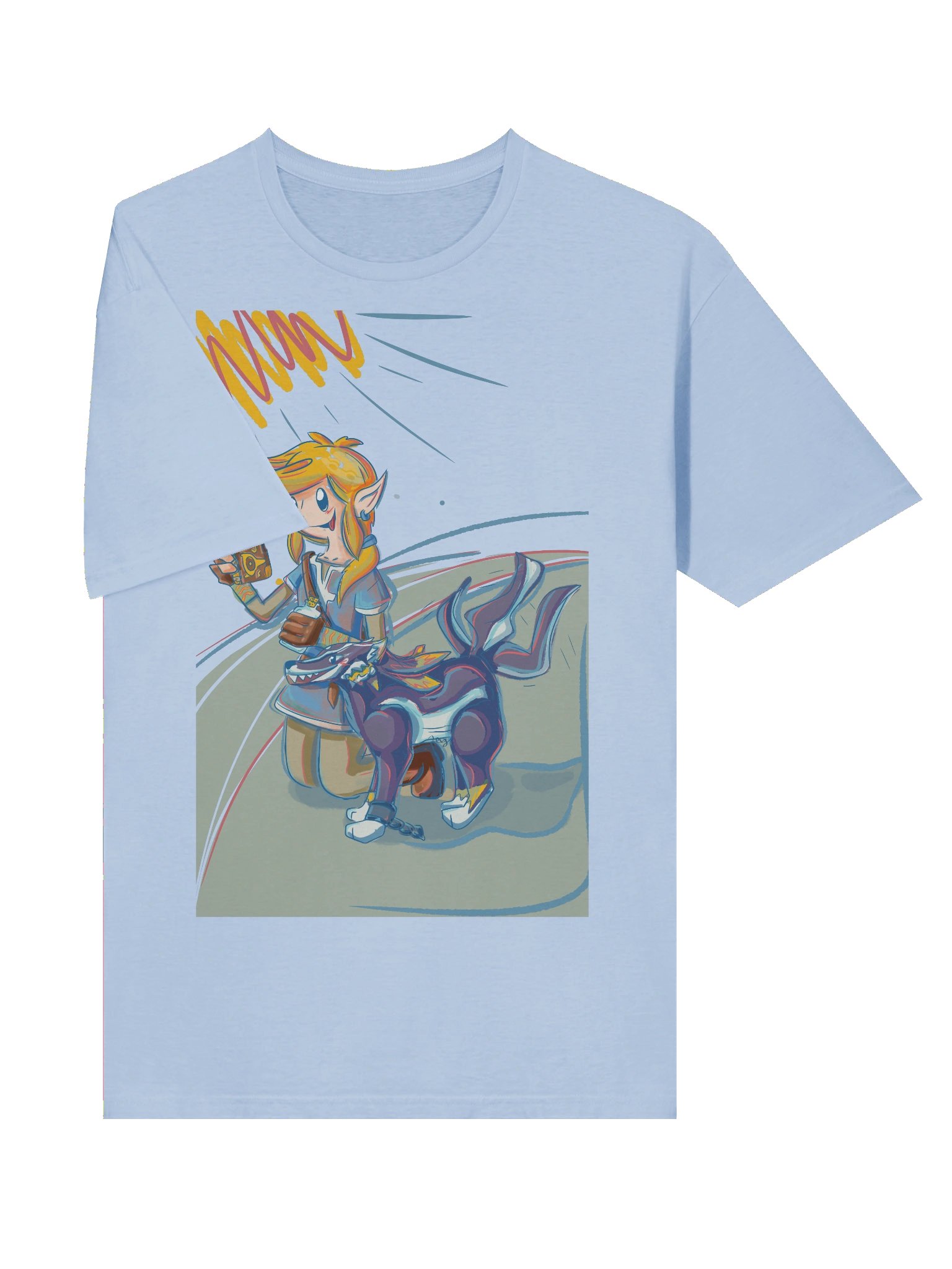 Wolf Companion Scribble T-Shirt product image (5)