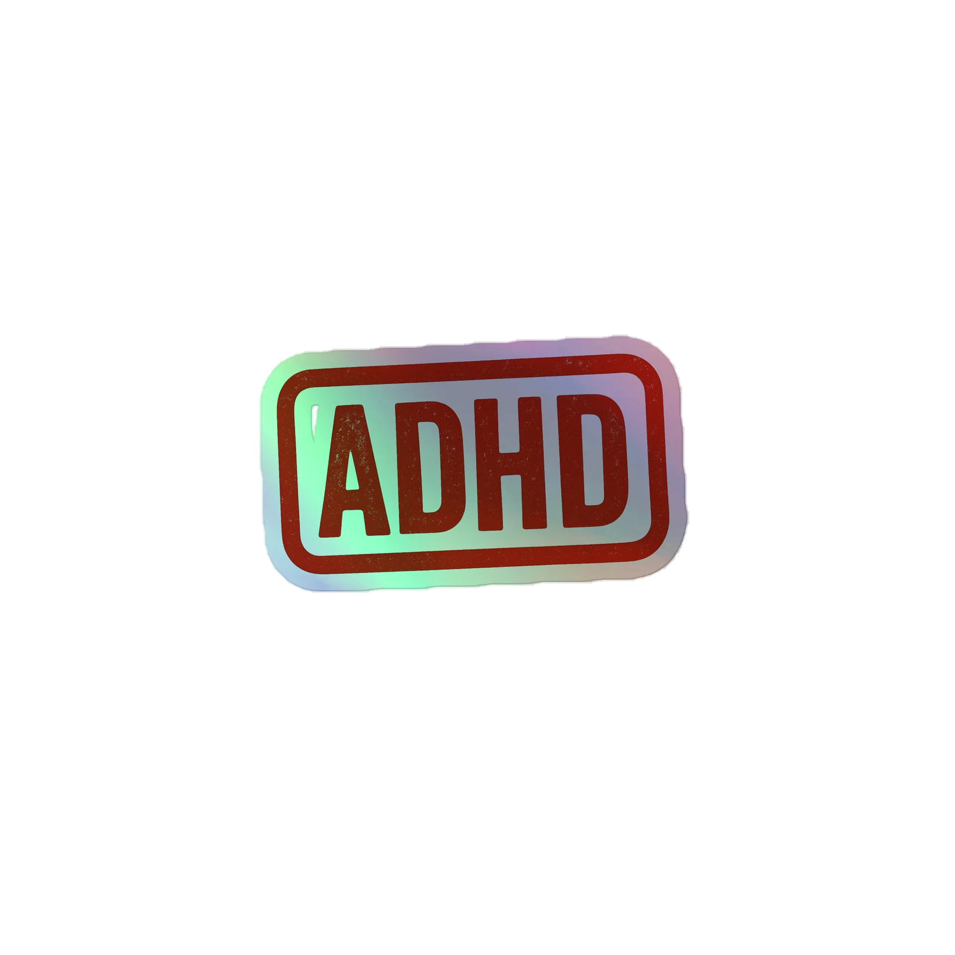 Bold ADHD Holographic Sticker Sheet product image (1)
