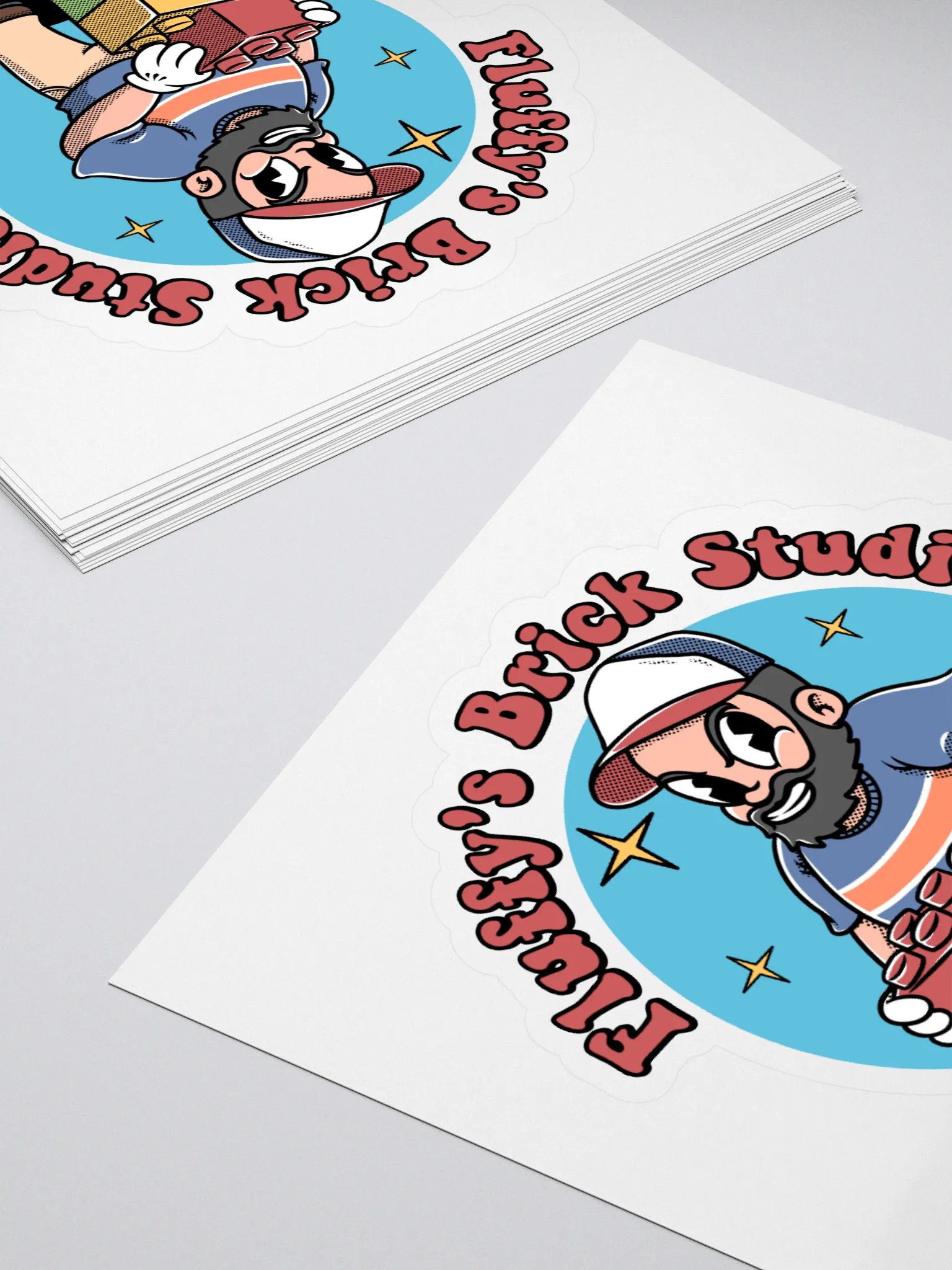 Brick Builder Fluffy Sticker product image (4)