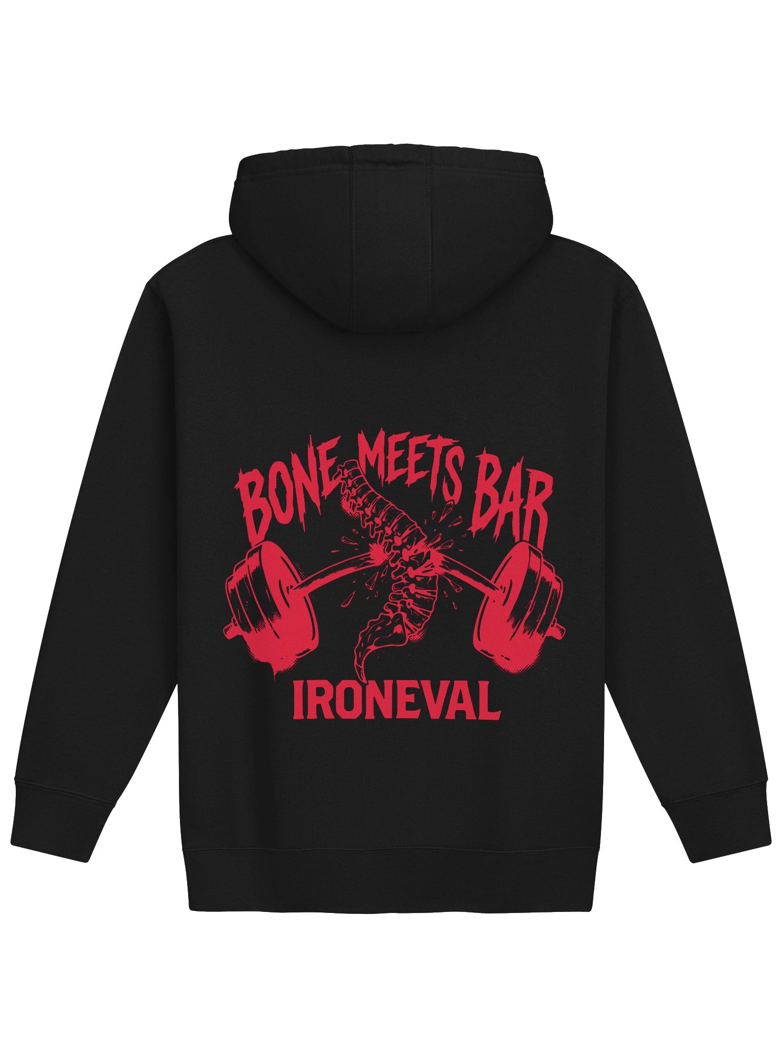 Bone Meets Bar Powerlifting Gym Hoodie product image (1)