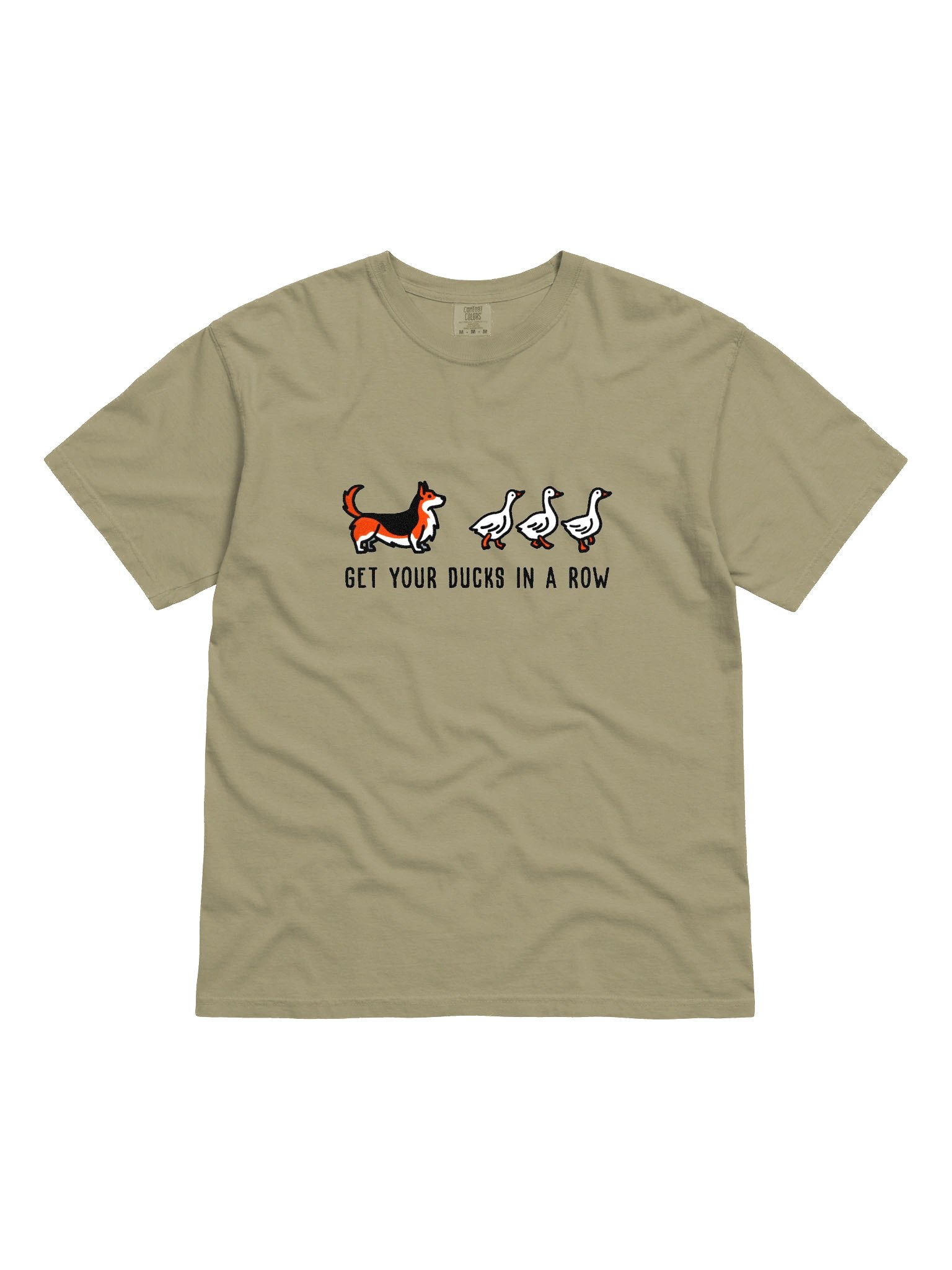 Get Your Ducks in a Row T-Shirt(Embroidered) of a Cardigan Welsh Corgi(Tricolor) product image (4)