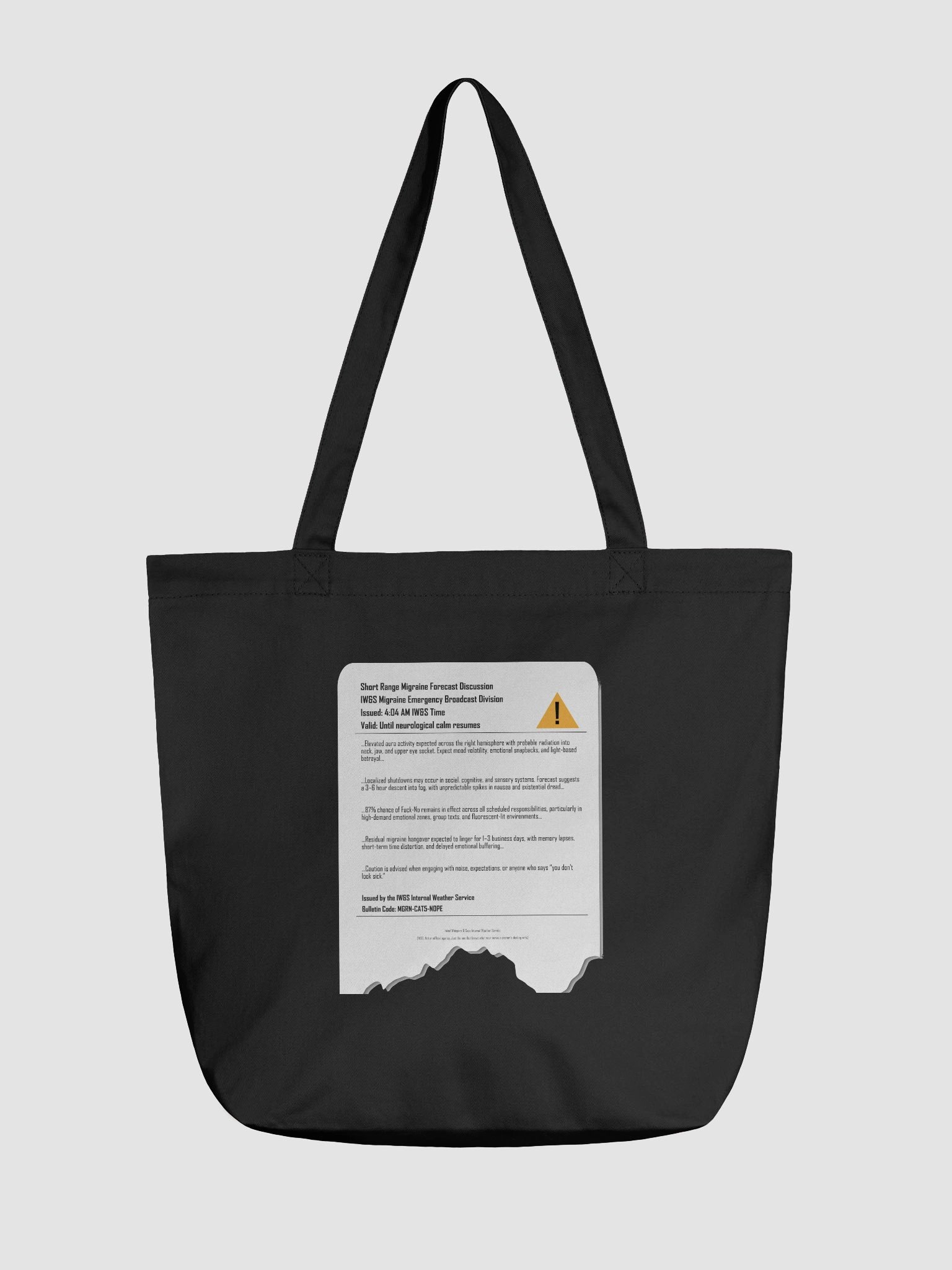 Internal Weather Service: Migraine Report Tote product image (1)