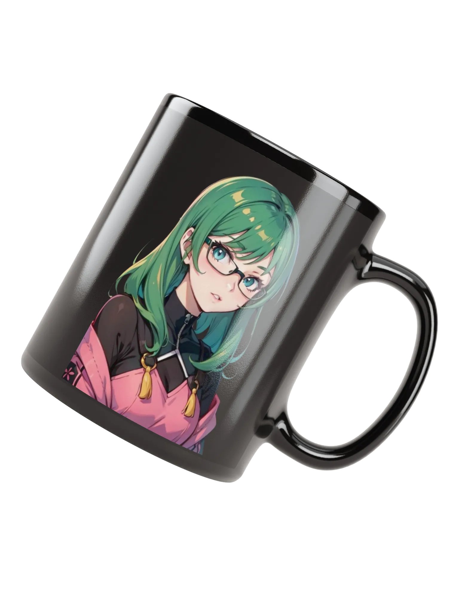 (GREEN WAIFU) K Black Mug product image (4)