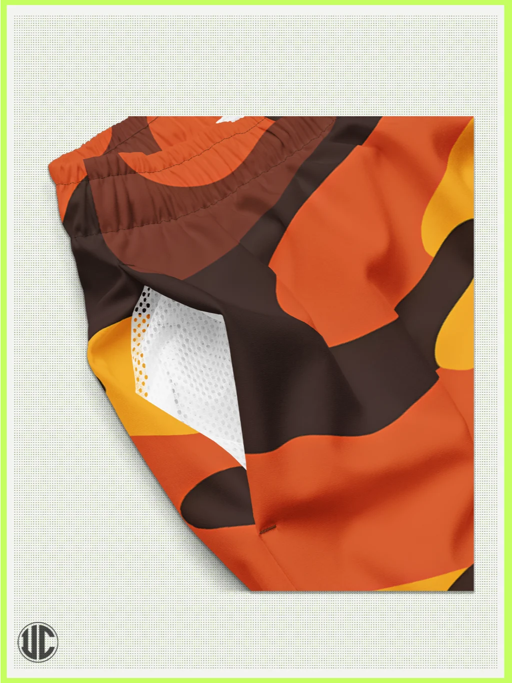 Savage Sunset Orange Camo – Men’s Swim Trunks product image (2)