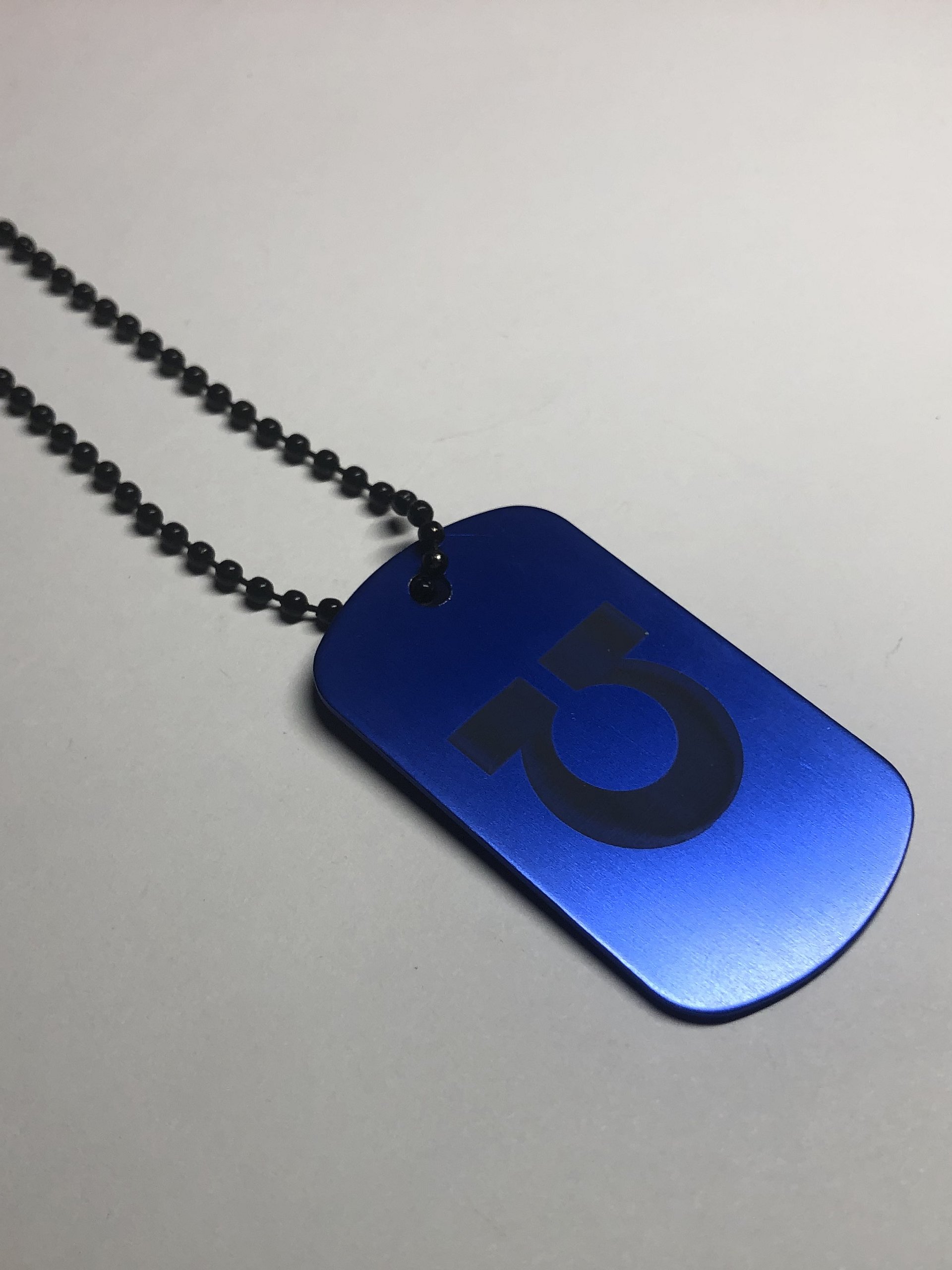 DISCIPLINE - Engraved Dog Tag Pendant Necklace product image (6)