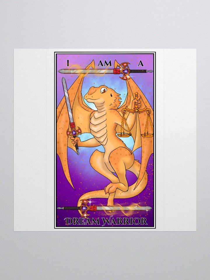 Day of the Dragon "Justice" Tarot Card Sticker product image (3)