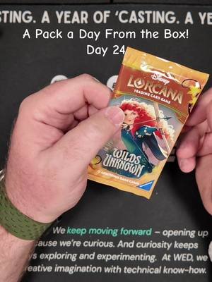 🎁 Day 24/24 of opening a Wilds Unknown booster box!  ✨ Will be pull one of the stunning enchanteds or an Iconic? Share in the comments what you’ve pulled so far! 🔗 in bio for all our podcast episodes and unboxings! #Lorcana #LorcanaCommunity #LorcanaCreators #LorcanaCollectors