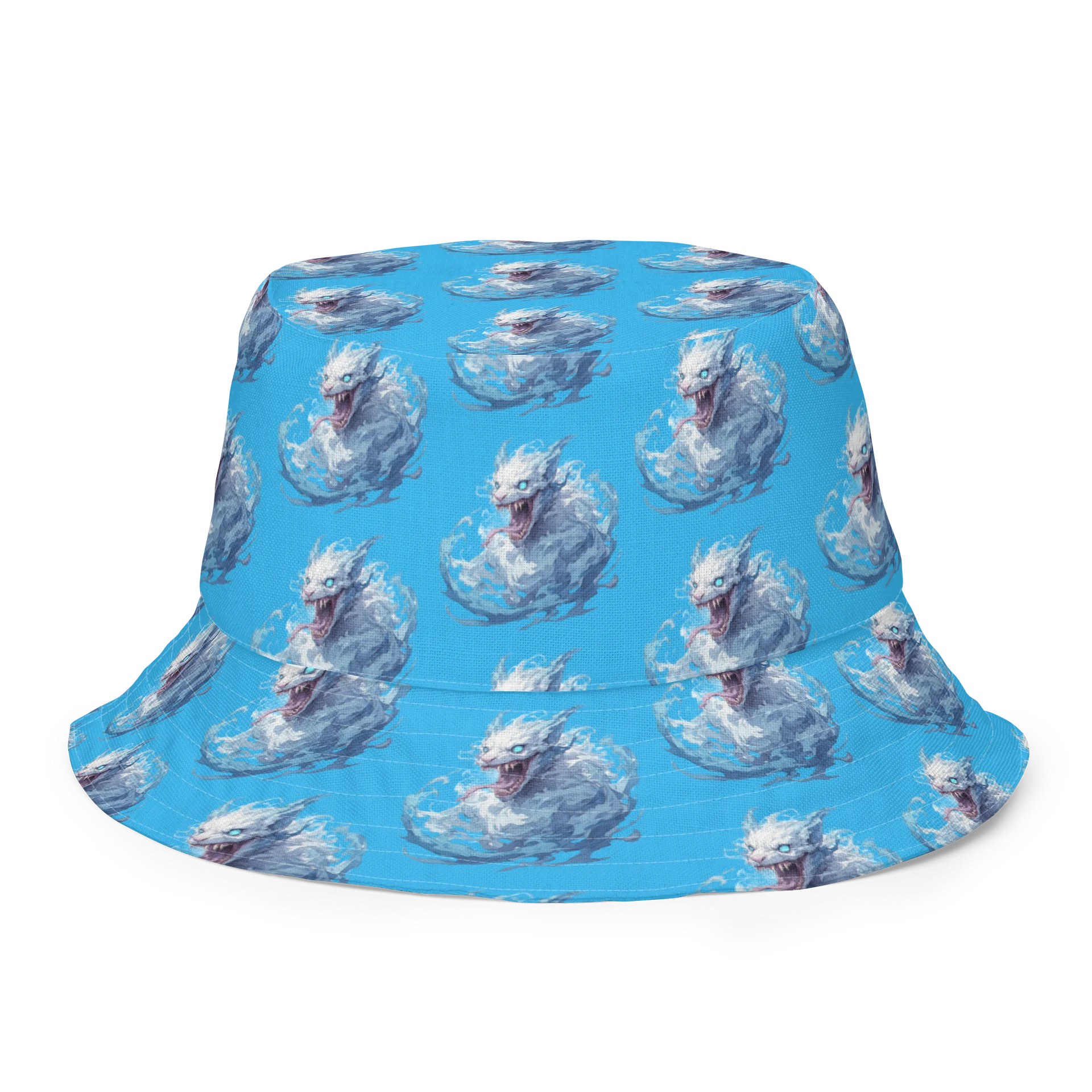 Cyan Creature Tile Reversible Bucket Hat product image (2)