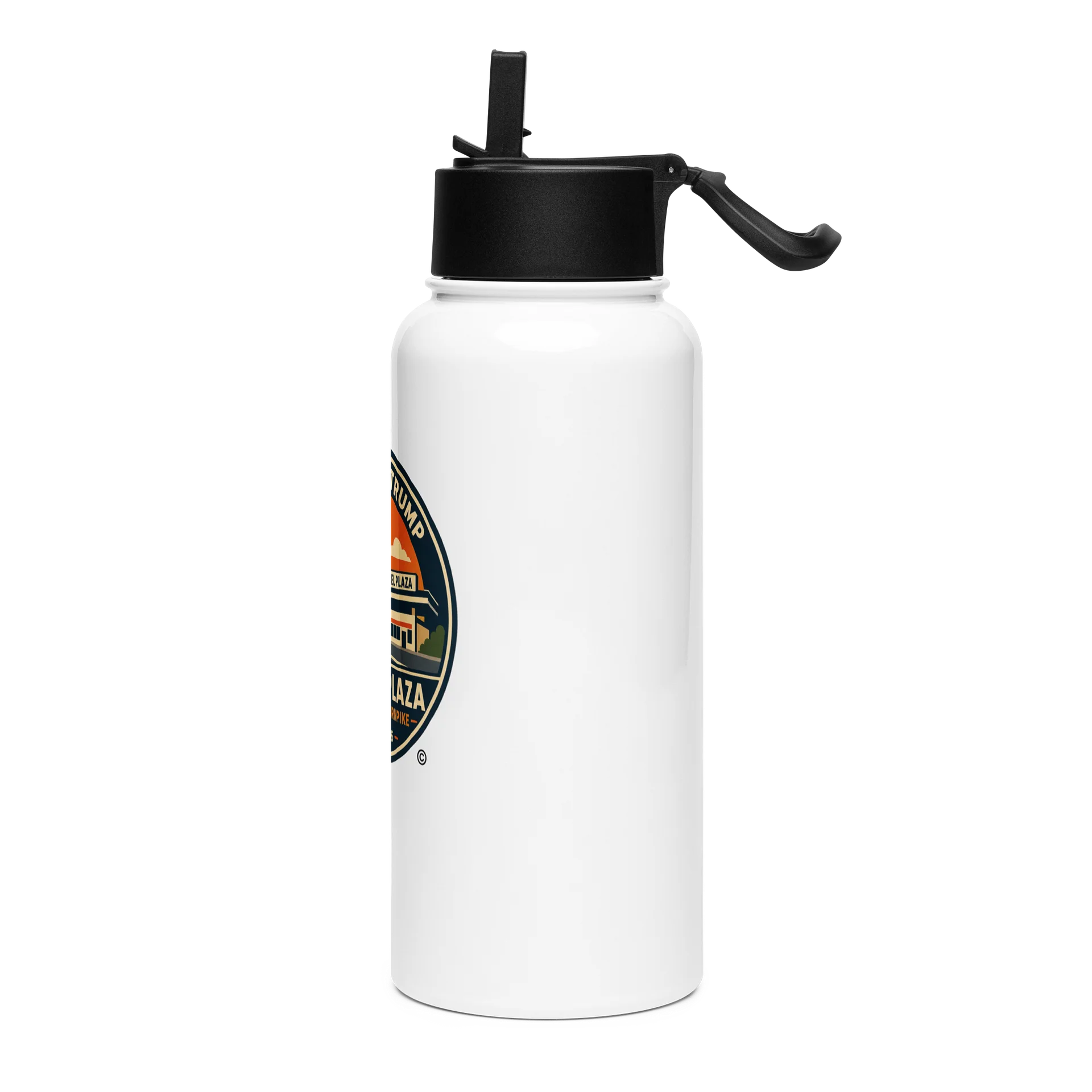 Stainless Steel Water Bottle with a Straw Lid - Donald J. Trump Commemorative Wind Turbine No. 4547™ product image (3)