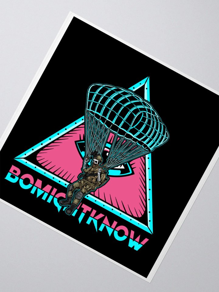 Might Know Retro Para Jump Sticker product image (2)