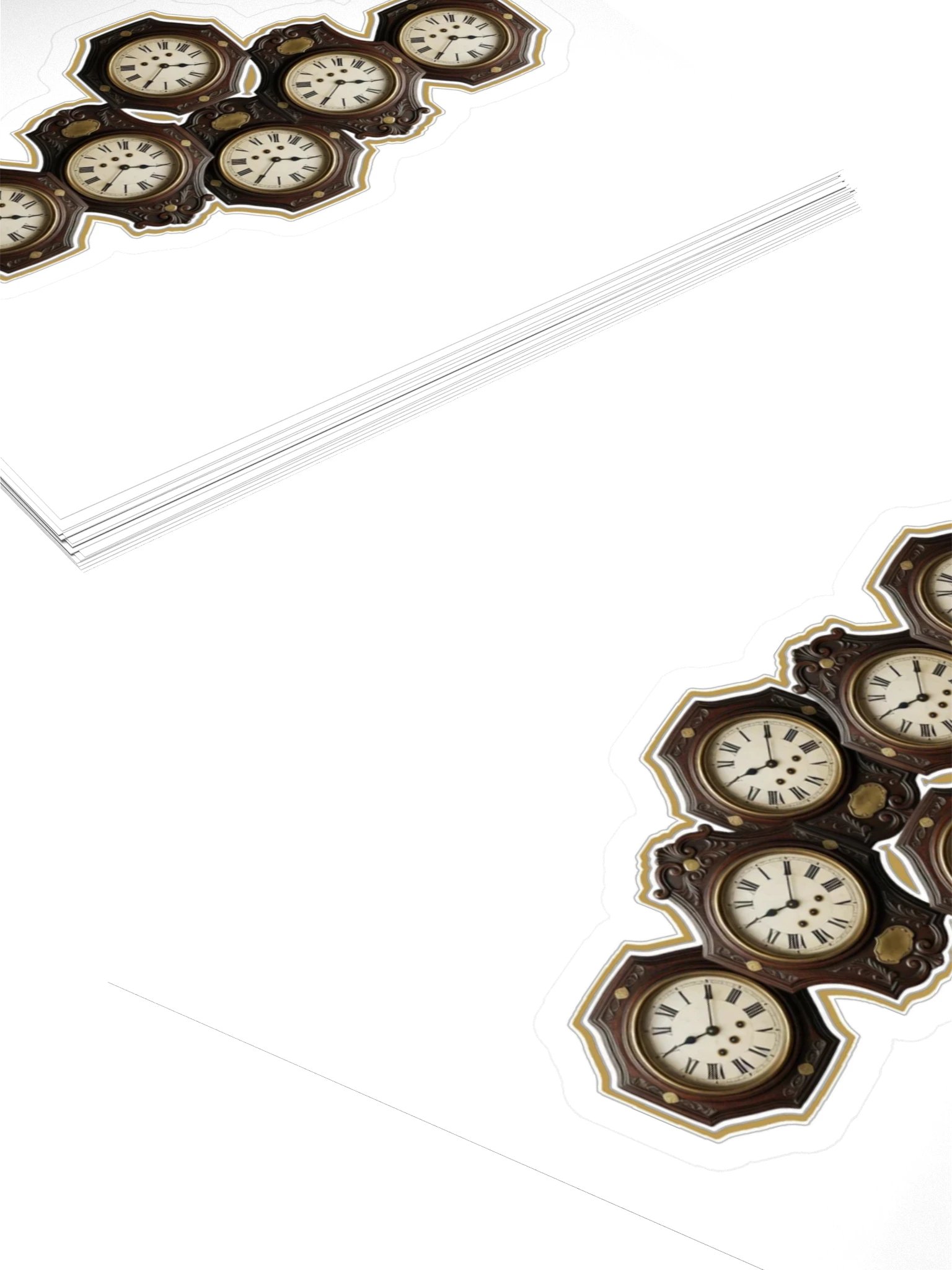 The Brass Veil — Dr. Voss's Lab Clocks Sticker product image (4)