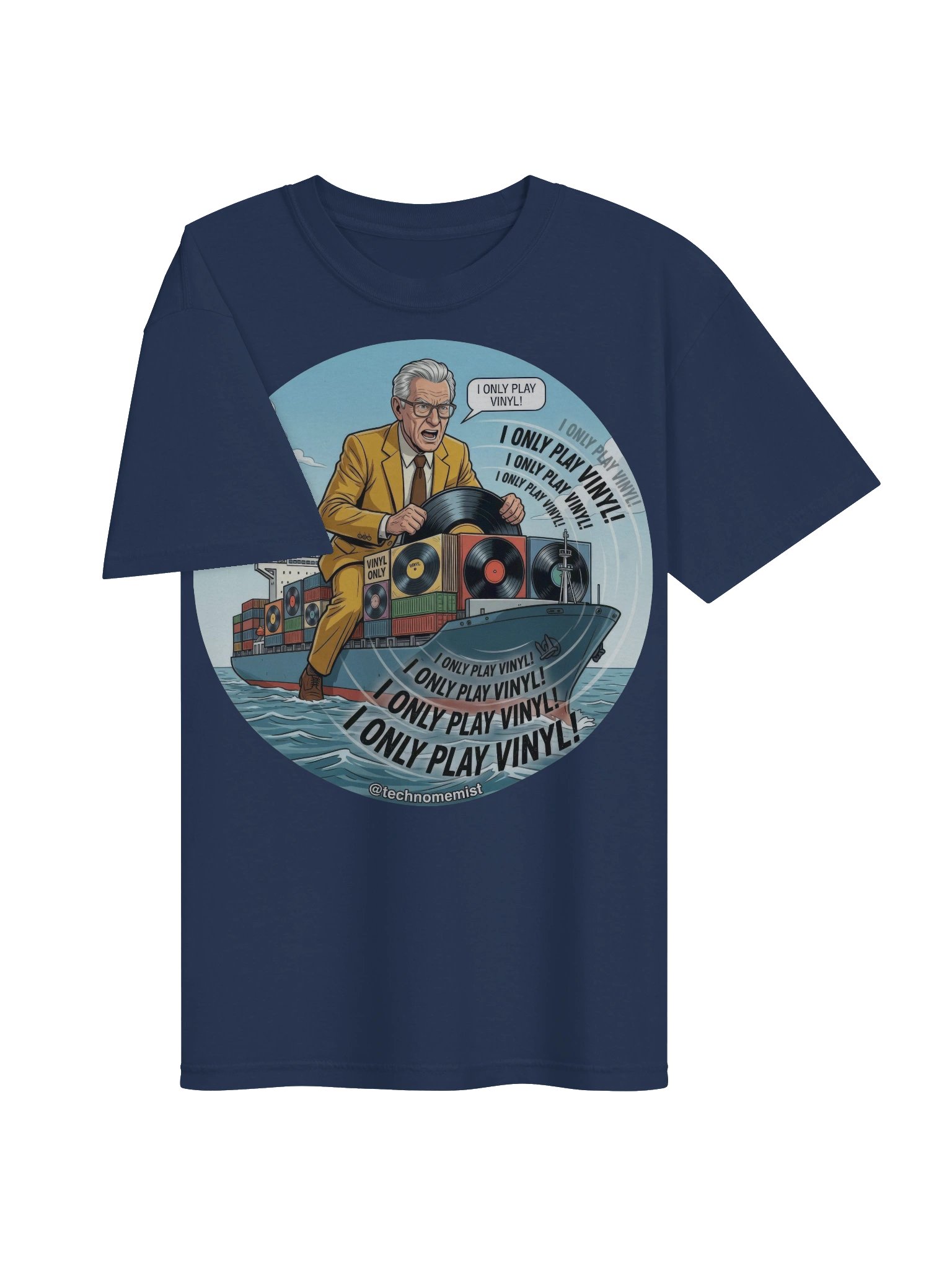 I Only Play Vinyl! Double Sided Shirt product image (75)