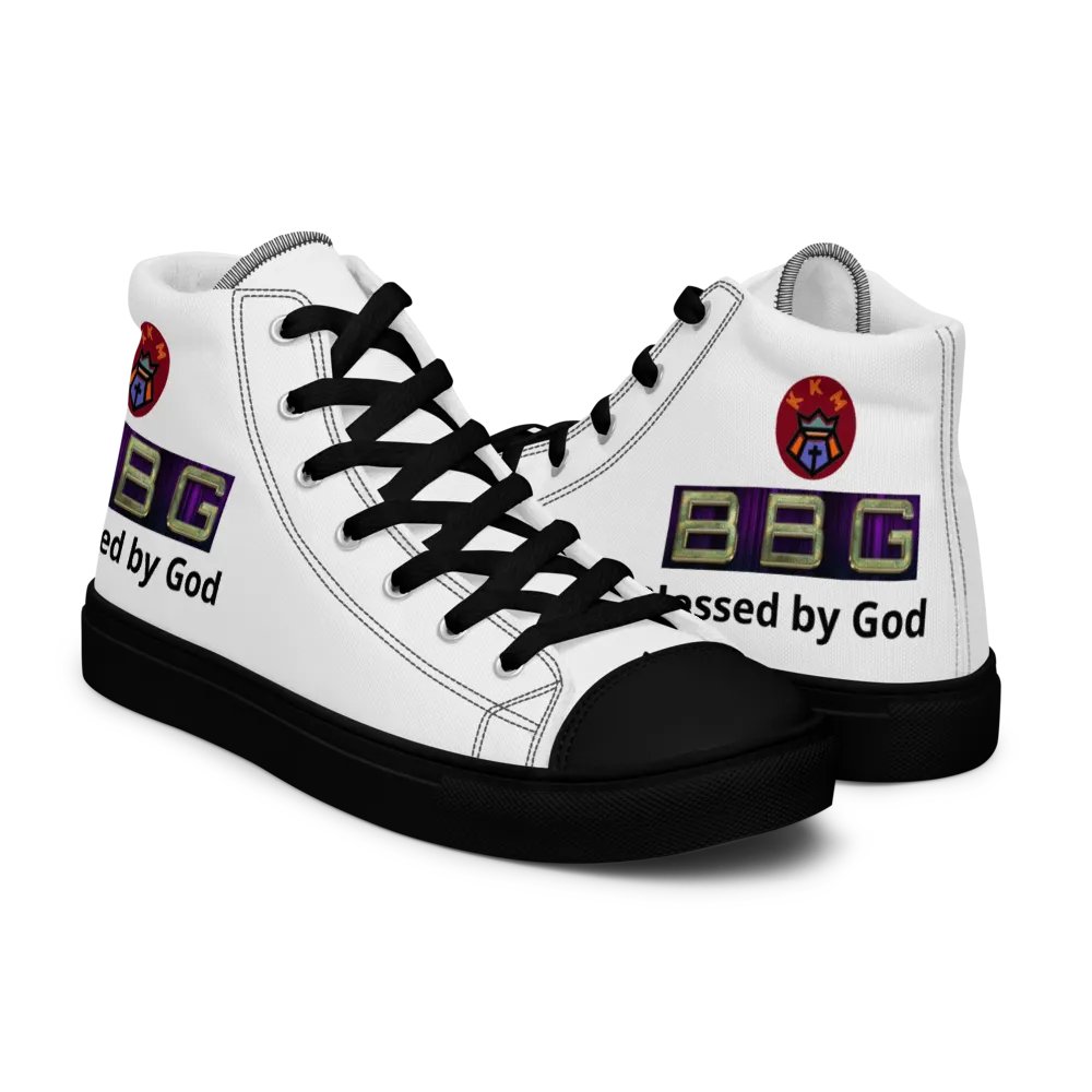 BBG White High Tops - Black Soles product image (7)