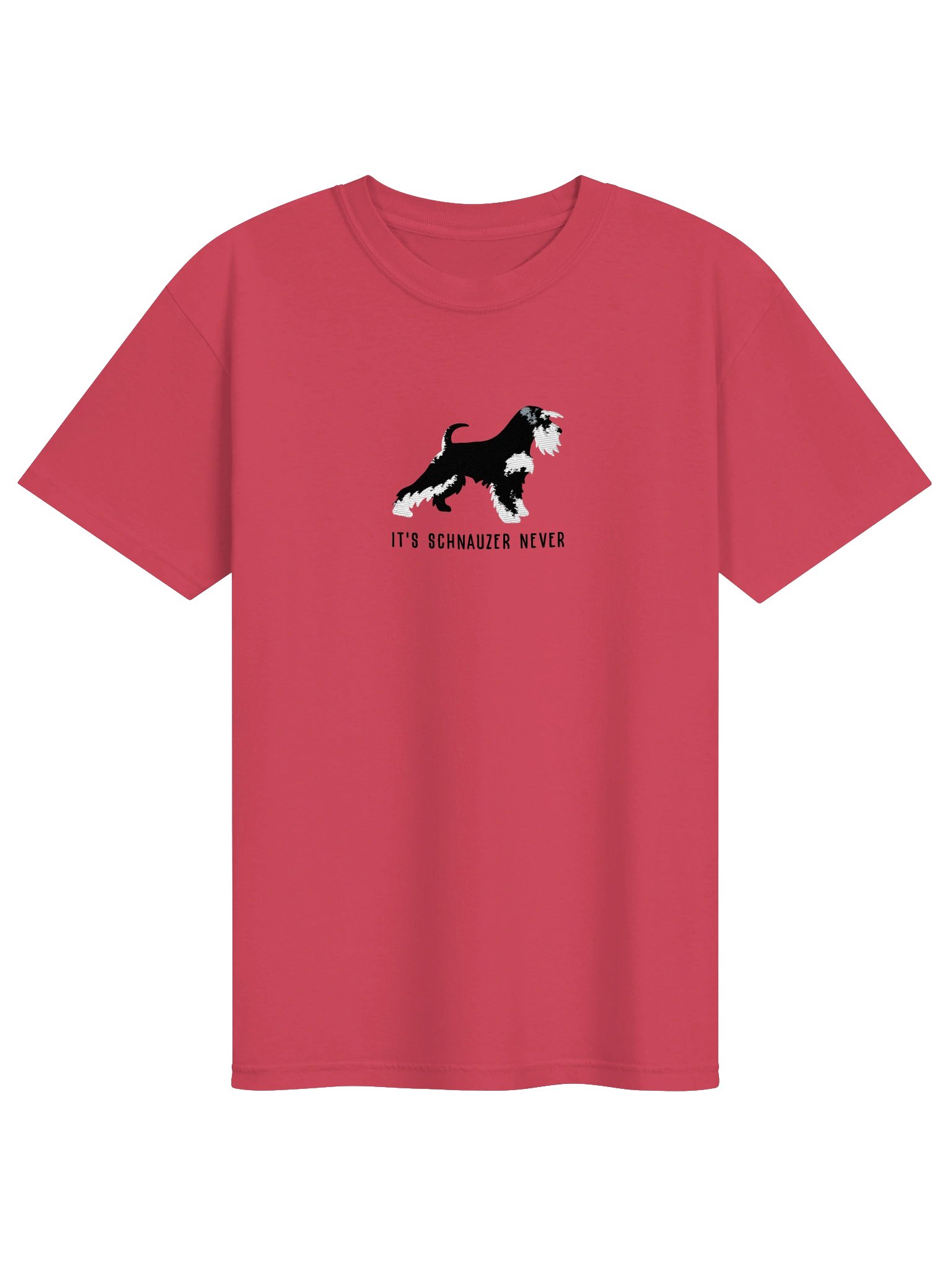 It's Schnauzer Never T-Shirt(Embroidered) of a Miniature Schnauzer(Black & Silver) product image (9)