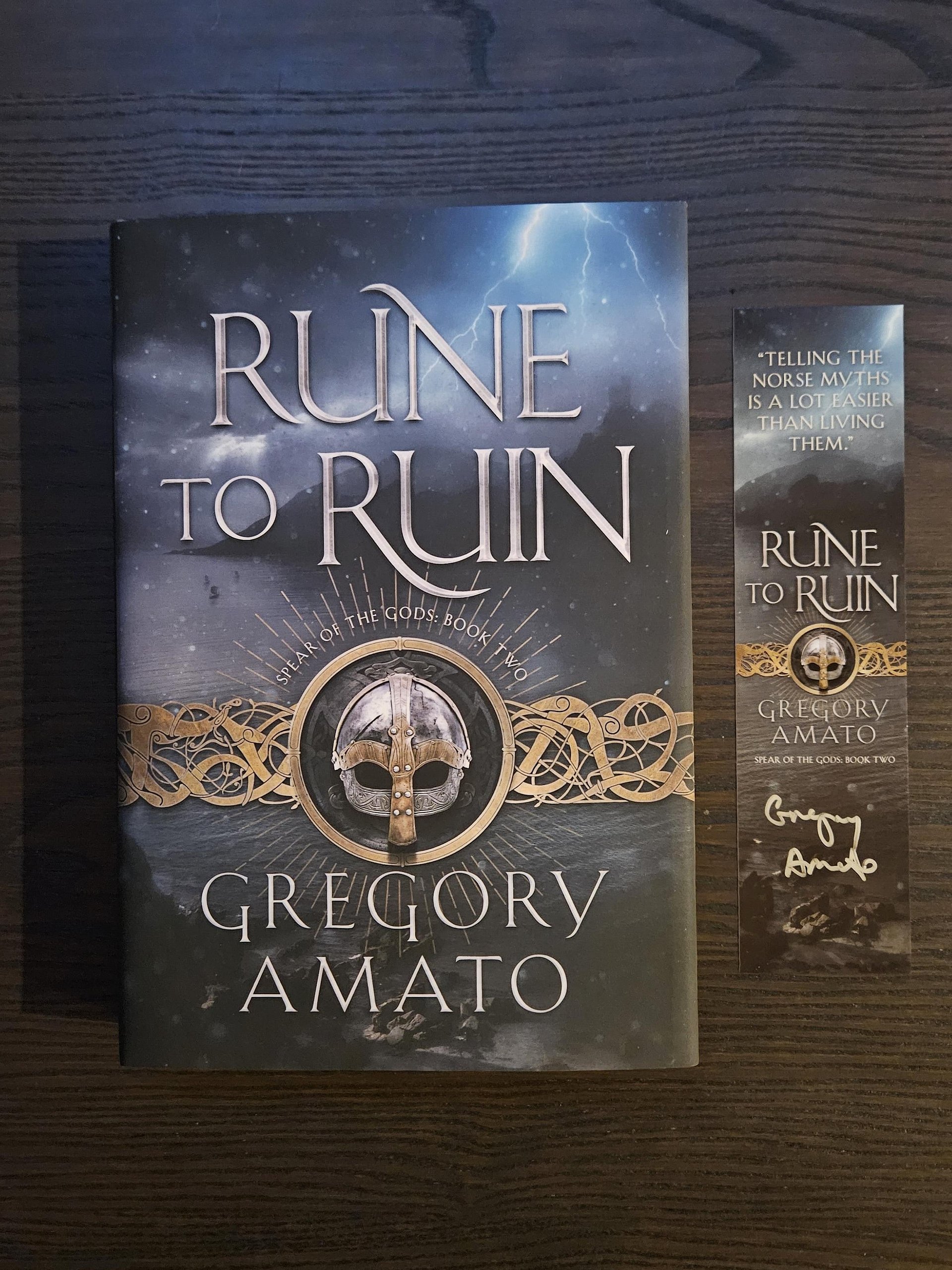 Rune to Ruin: Spear of the Gods, book 2 (signed hardback) product image (1)