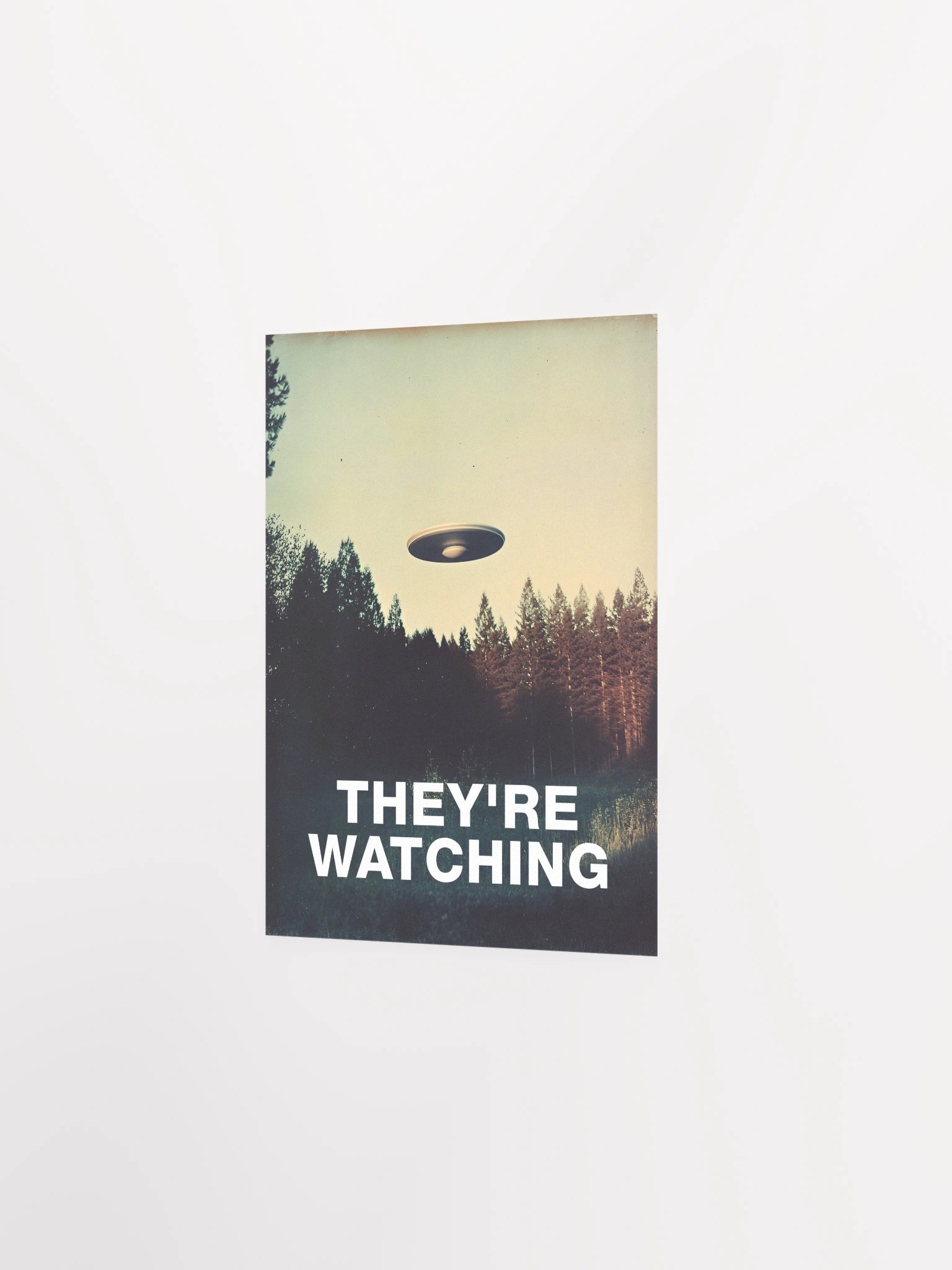 They're Watching/The X-Files poster, S09E06 2002 — sci-fi poster, movie art, I want to believe poster, space print, aliens wall decor product image (7)