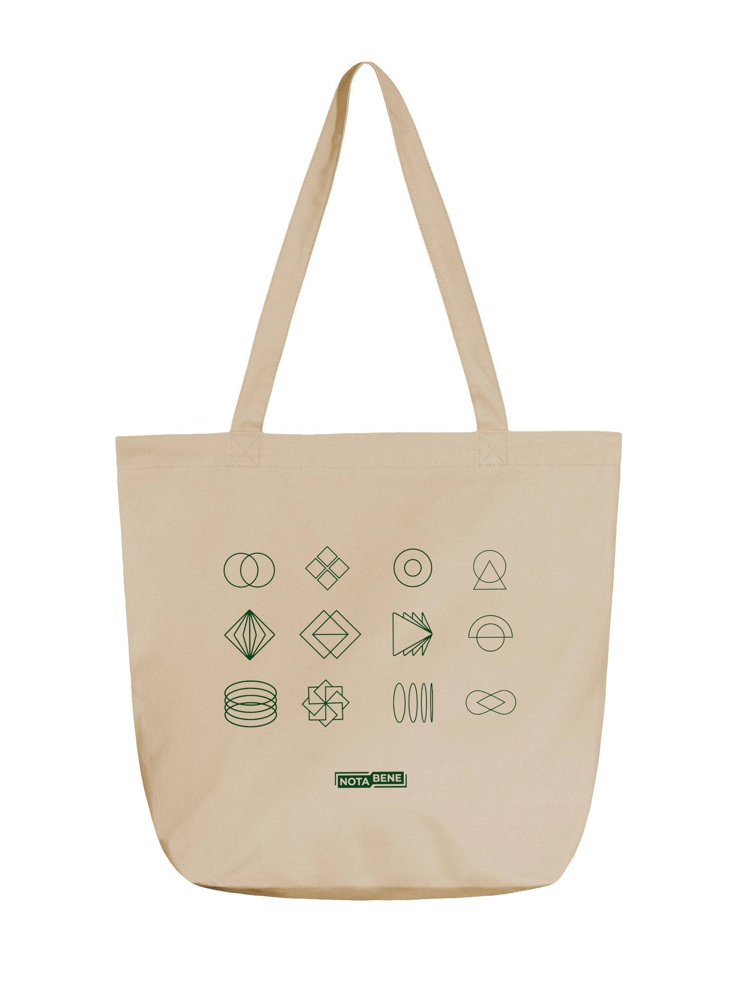 Notabene Neutral Geometric Line Tote product image (1)
