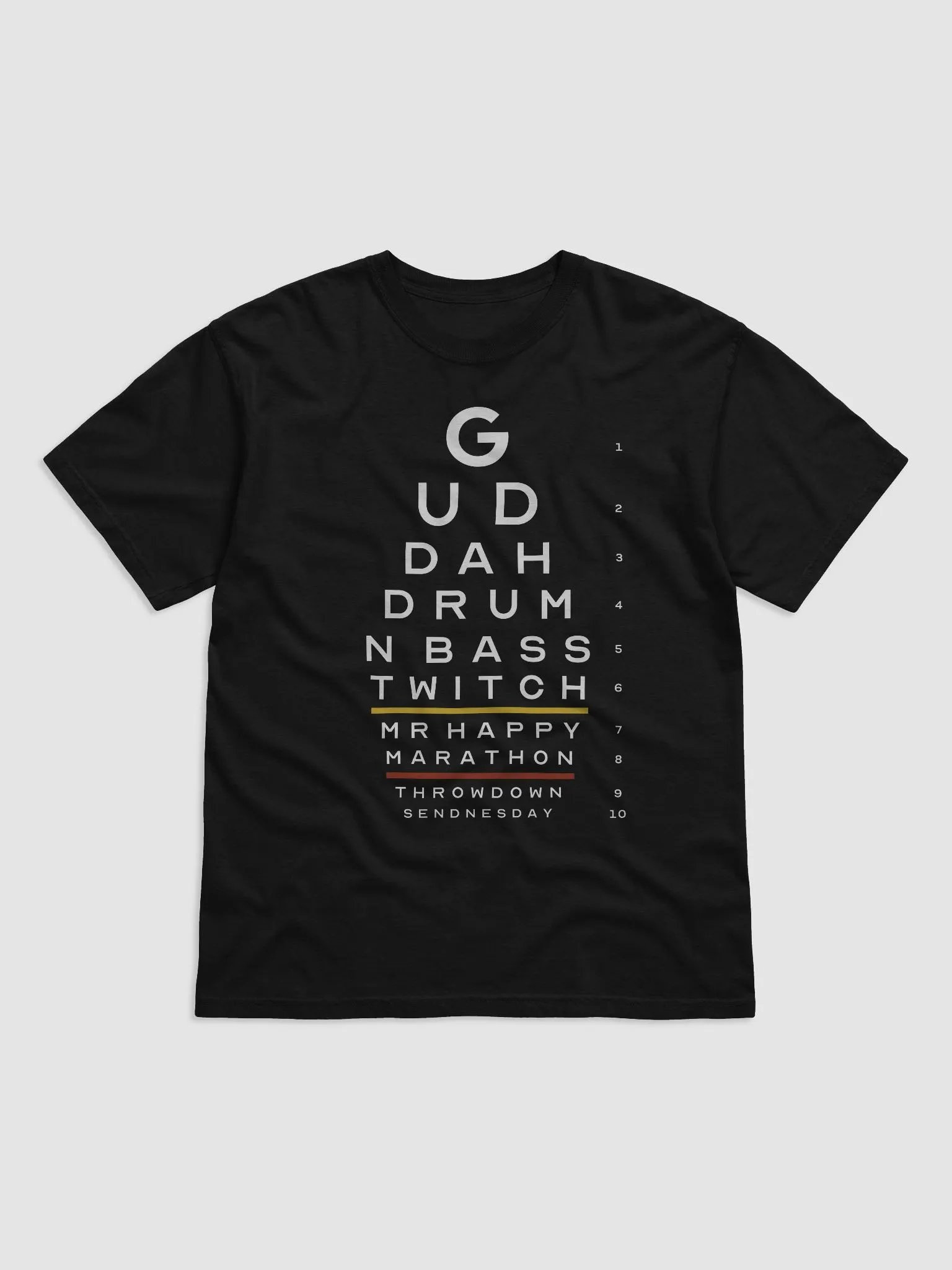 Eye Test T-Shirt (Dark) product image (2)