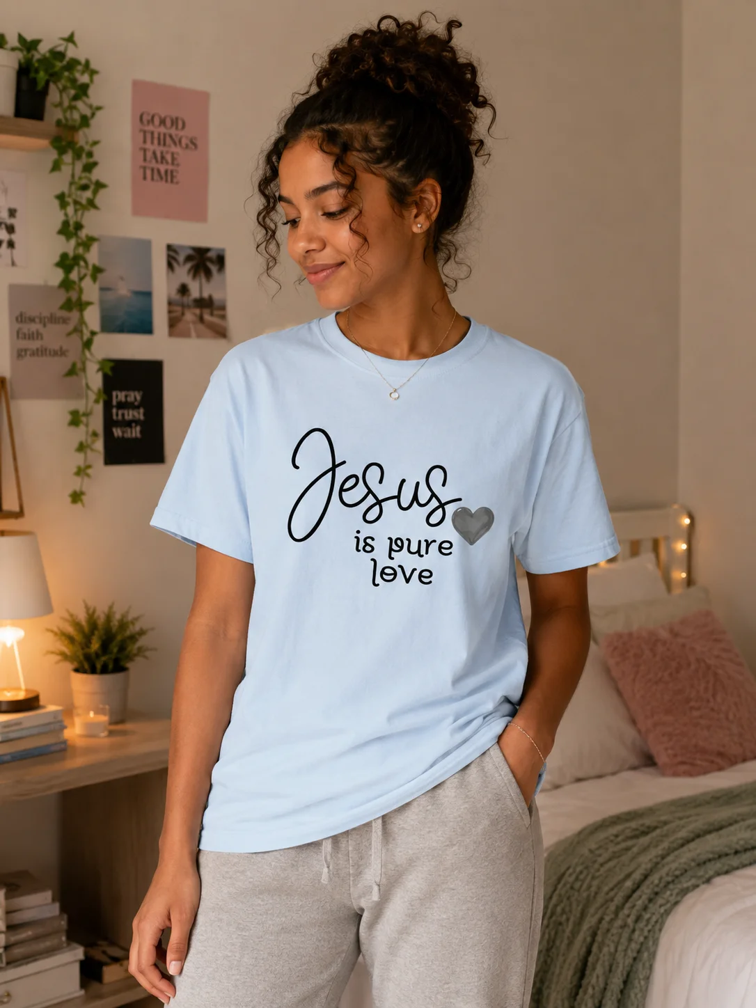 Jesus Is Pure Love Girls T-shirt product image (3)