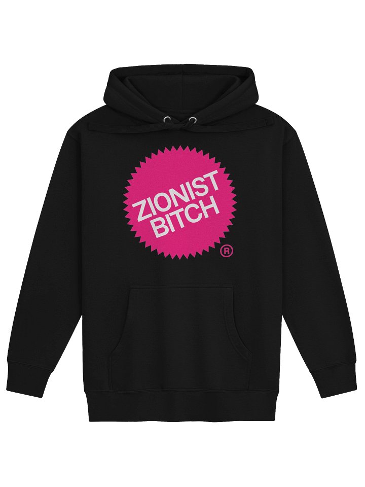 Zionist Bitch Label Hoodie (Black) product image (1)
