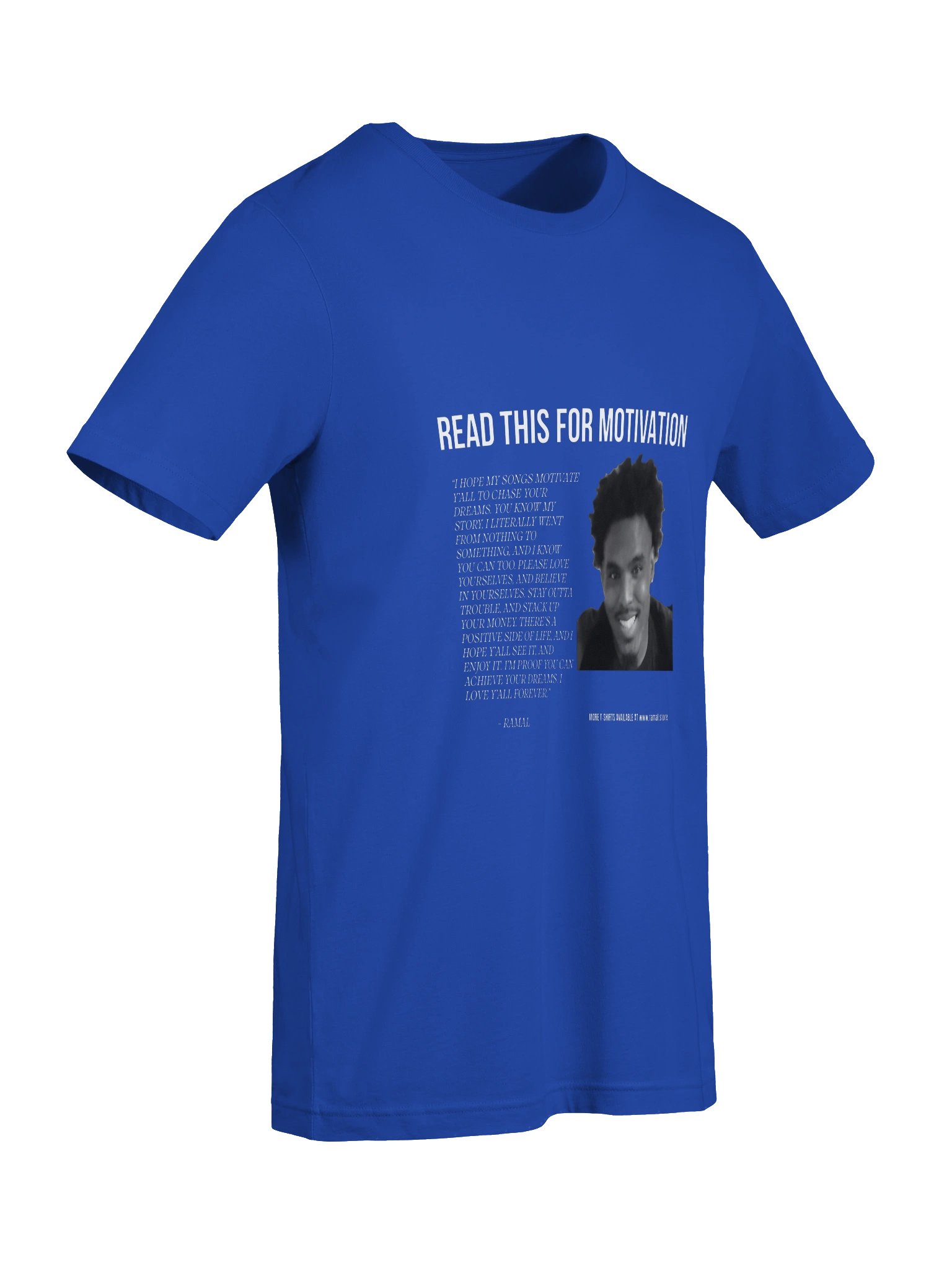 BLUE MOTIVATIONAL T-SHIRT product image (7)