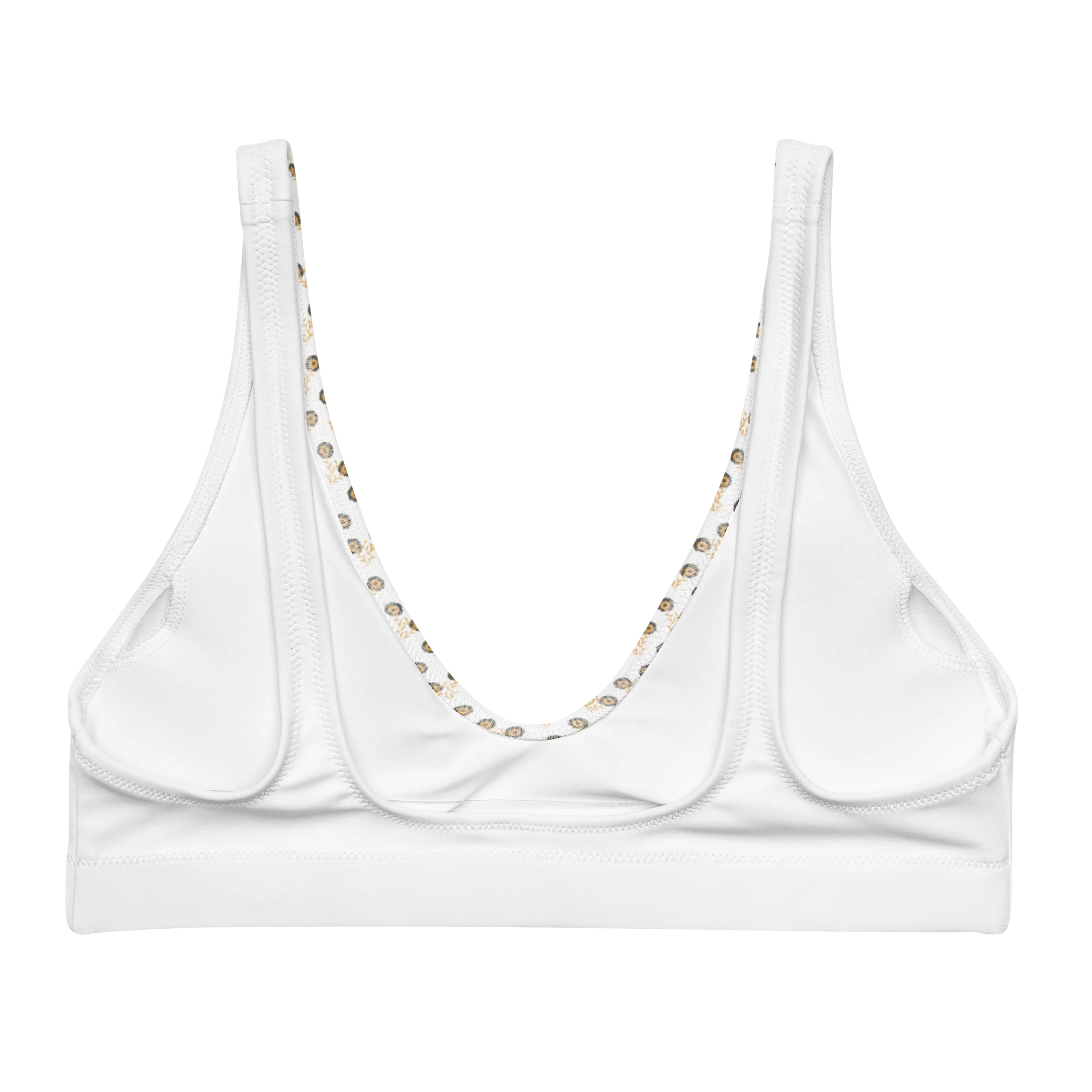 Abstract Mosaic All-Over Print Bikini Top product image (2)