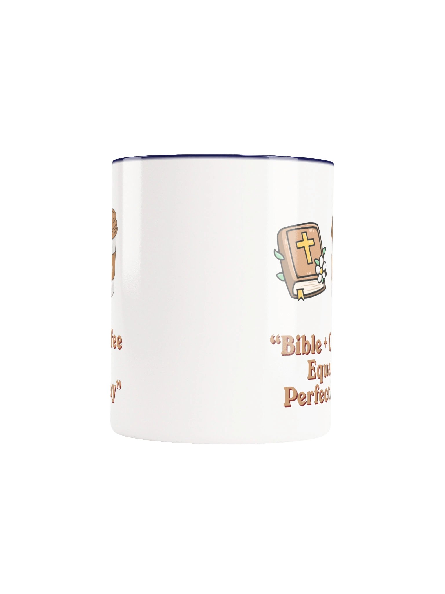 Bible + Coffee = Perfect Day Christian Coffee Mug | Faith-Inspired Gift for Coffee Lovers | Kingdom Life Co. product image (6)