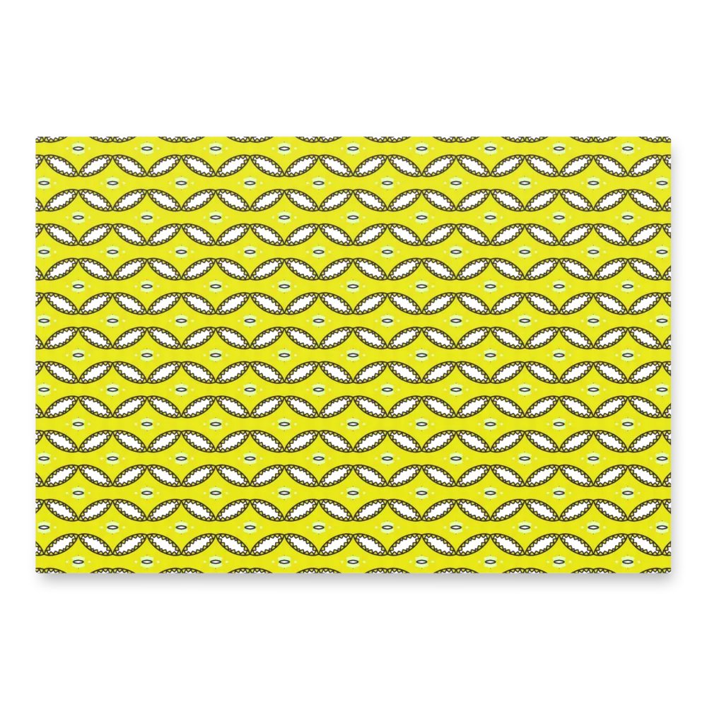 Cheerful Yellow patterned wrapping paper product image (5)