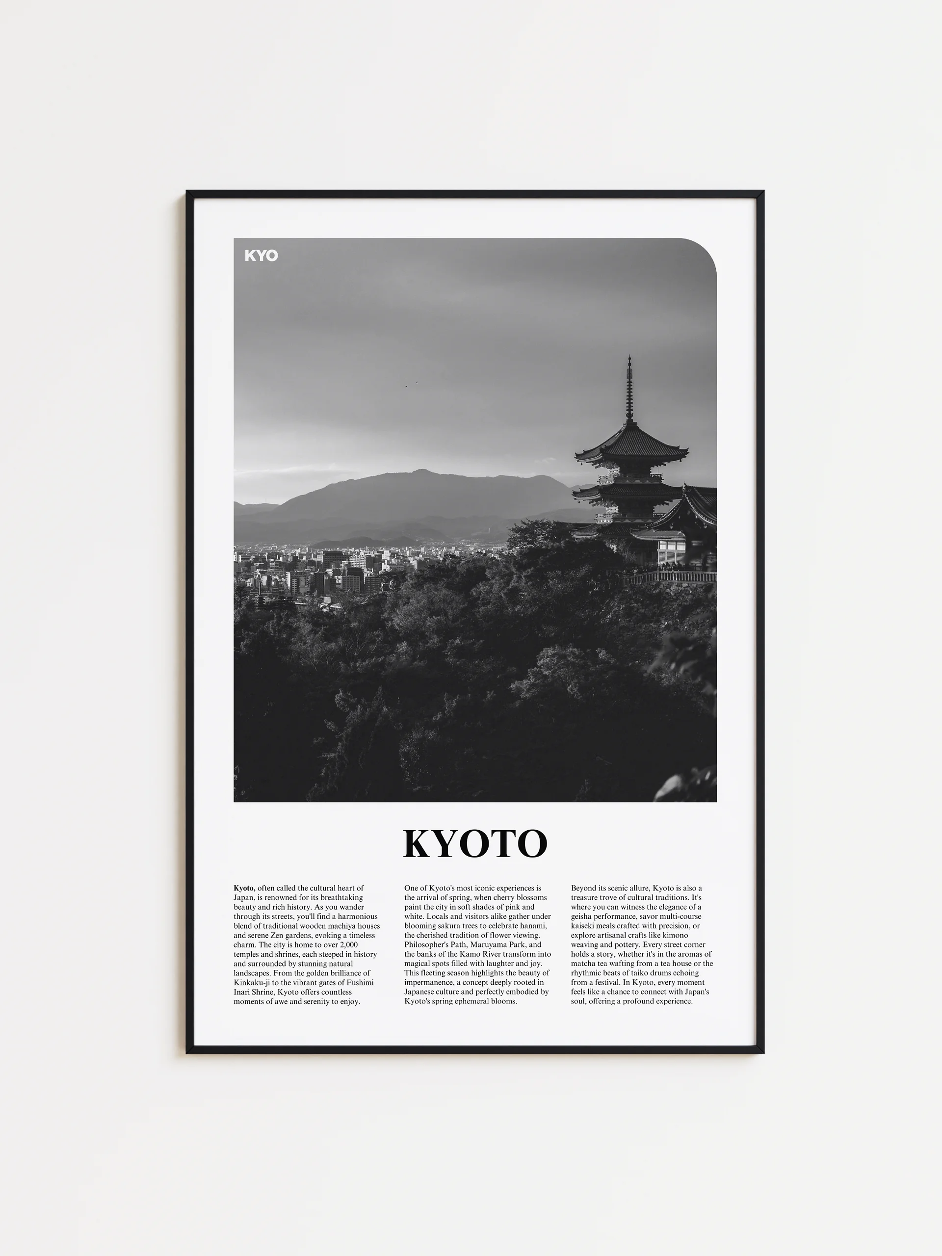 Kyoto 01 Newspaper Poster product image (1)