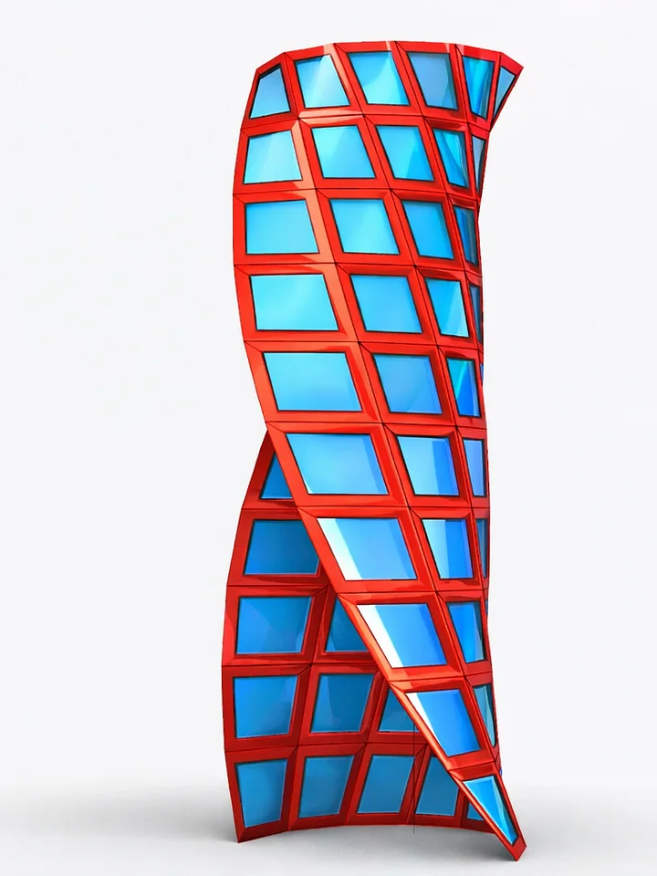 Quad Panels Parametric Facade Design Grasshopper + Rhino product image (1)