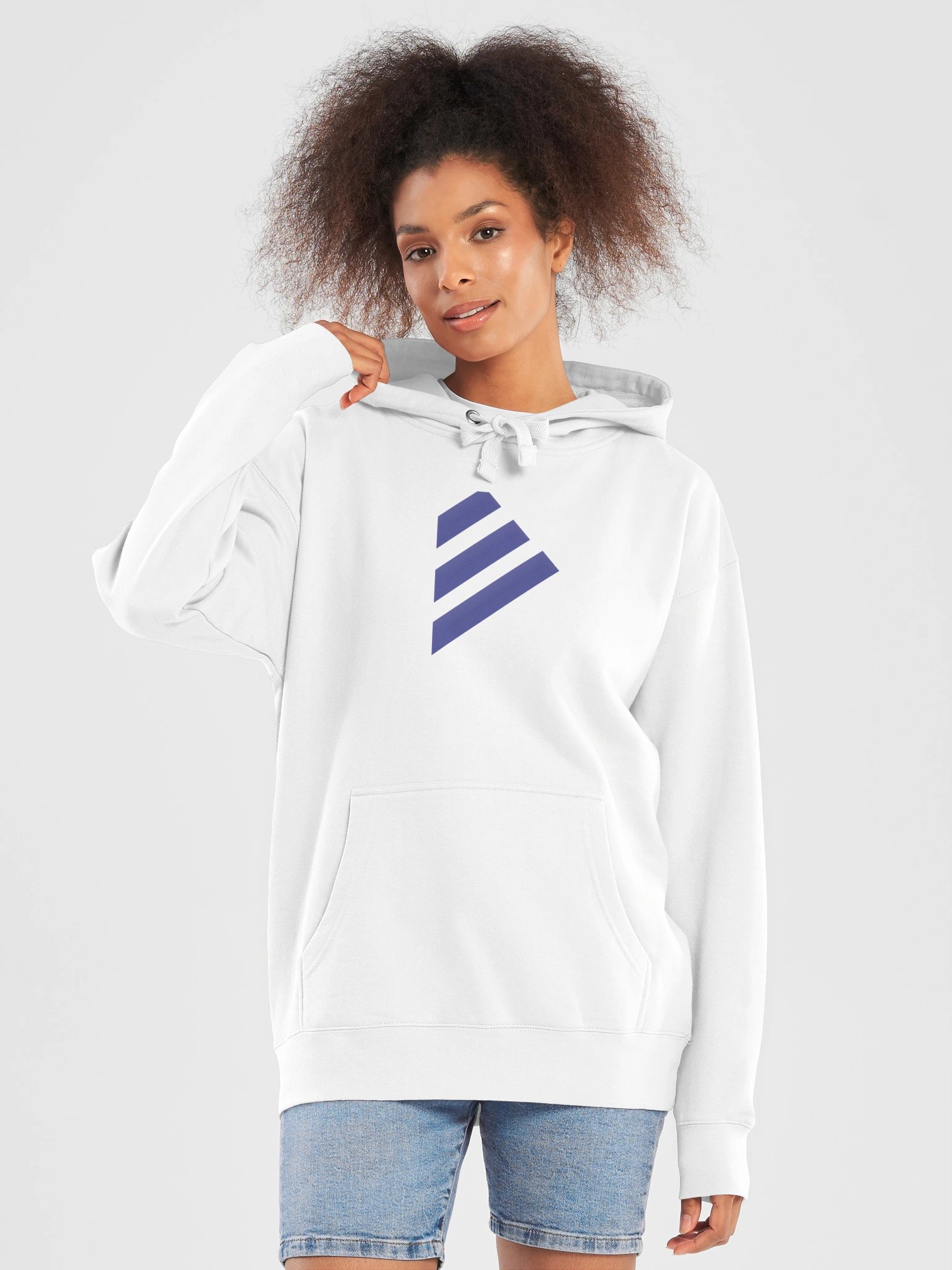 Webeccentric Abstract Blue-Purple Logo Hoodie product image (5)