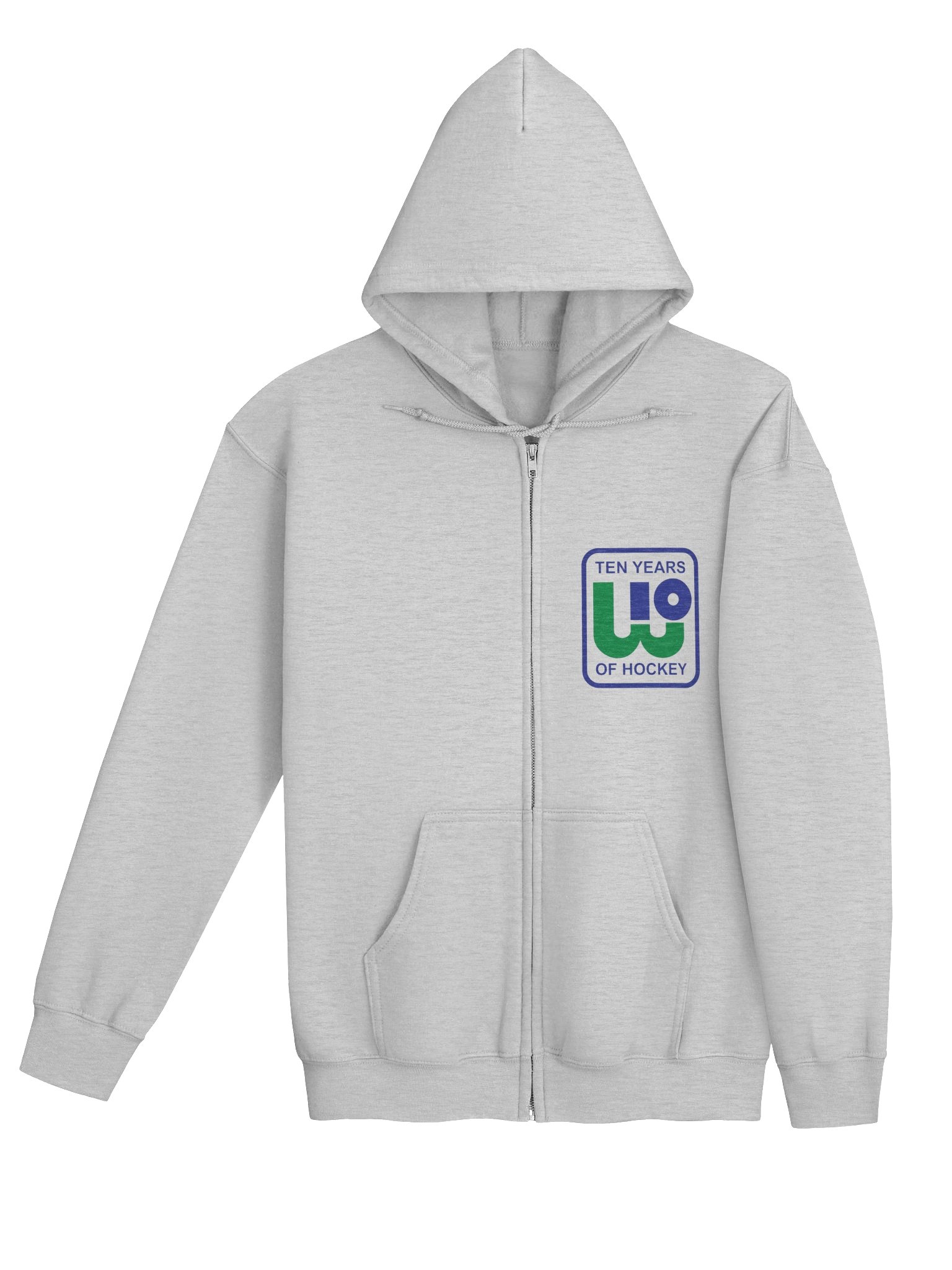 Hartford Whalers 10 Years of Hockey Zip Hoodie product image (4)
