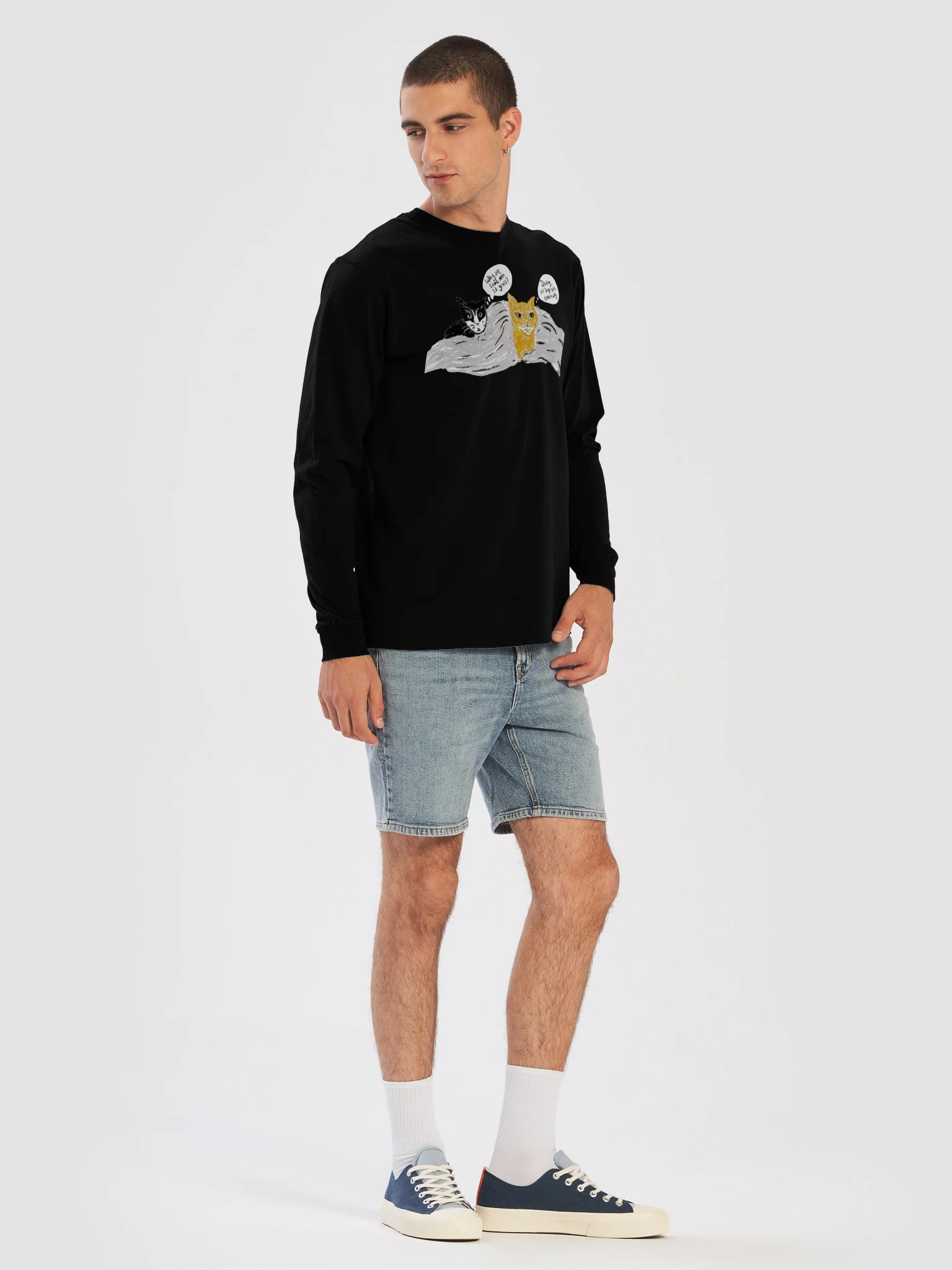 Kitty Thoughts On Men long sleeve tee product image (7)
