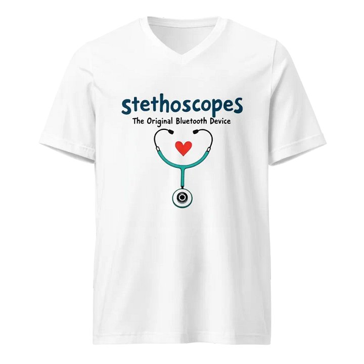 Heartbeat Stethoscope V-Neck Tee product image (1)