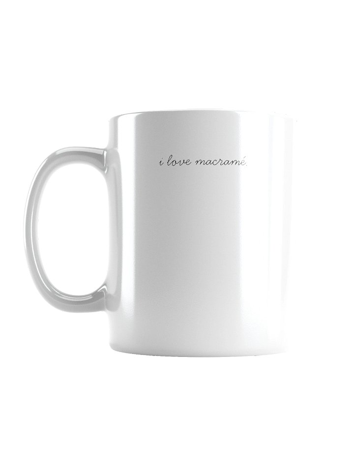 "i love macramé" mug by numistudios product image (1)